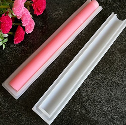 Justfund Round Shape Tube Column Silicone Soap/Candle Mold Embed Soap Making Supplies Tool Dia. 1inch