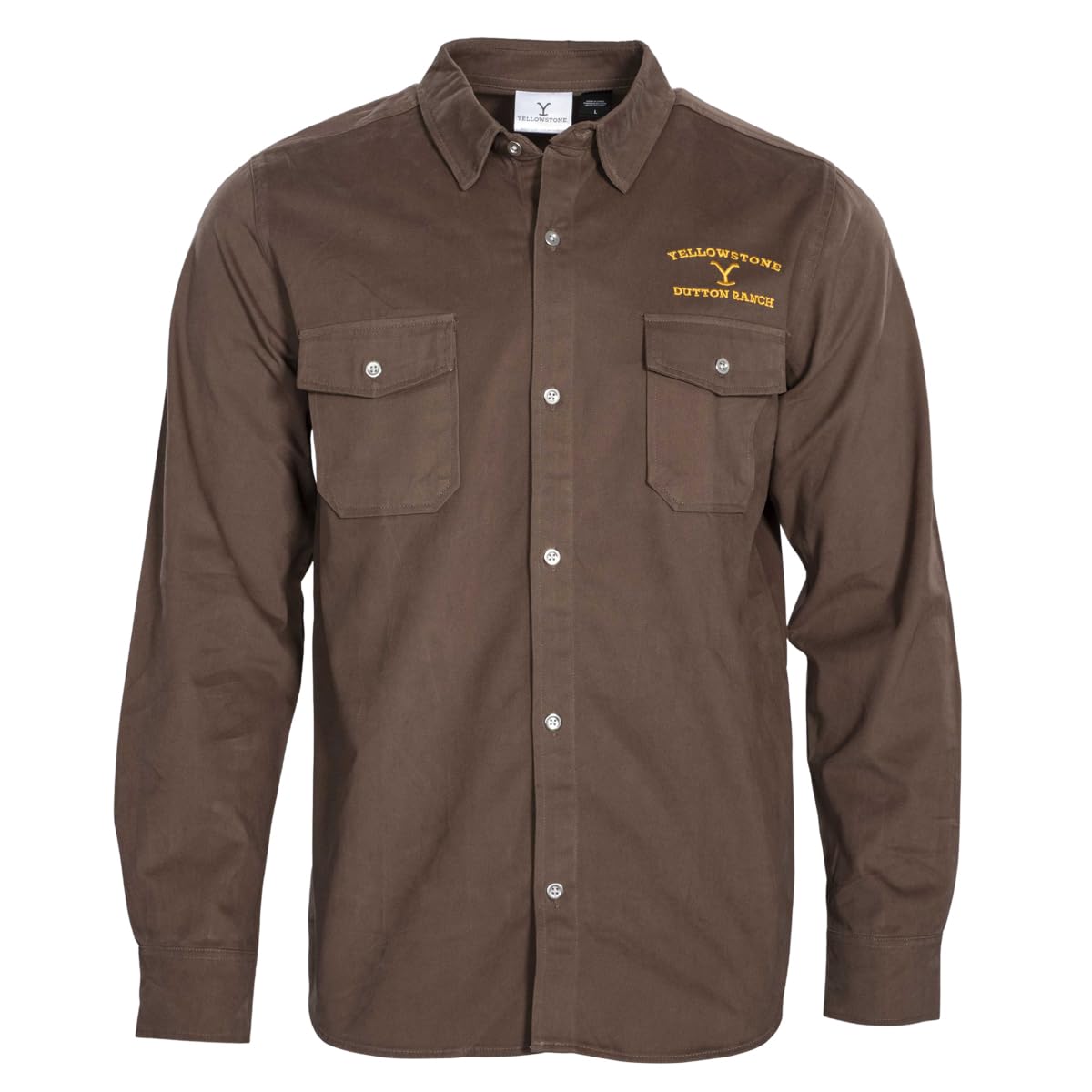 Mad EngineYellowstone Dutton Ranch Button Up Long Sleeve Work Shirt Halloween Costume Cosplay