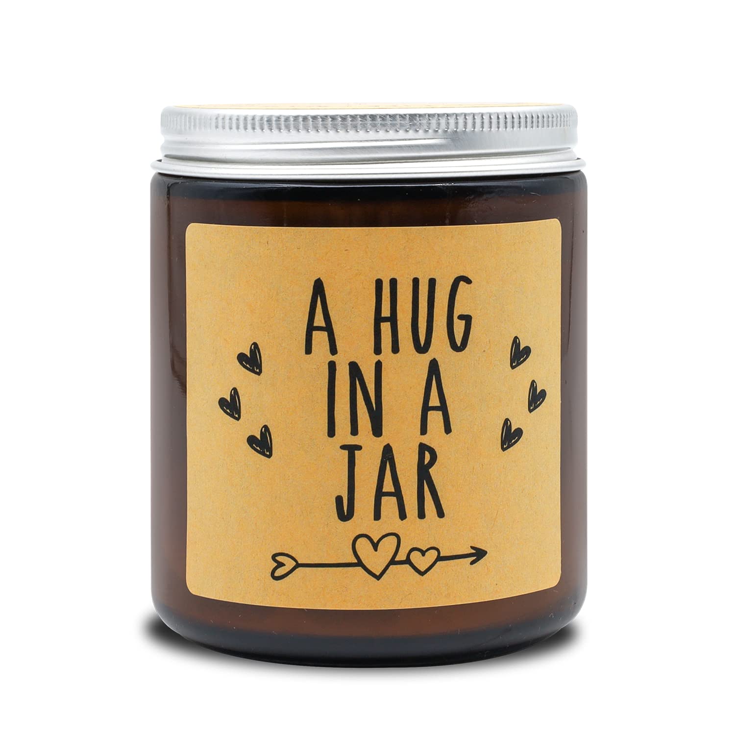 Sympathy Gift, Get Well Soon Gifts for Women - A Hug in a Jar Candles - Thinking of You Gifts for Her, Him, Friends, Mom, Mothers Day Gifts, Cheer Up, Divorce, Miss You, Condolence Gifts for Women