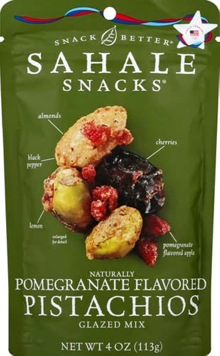 Sahale SnacksGlazed Mix, Naturally Pomegranate Flavored Pistachios, 4 oz (113 g)