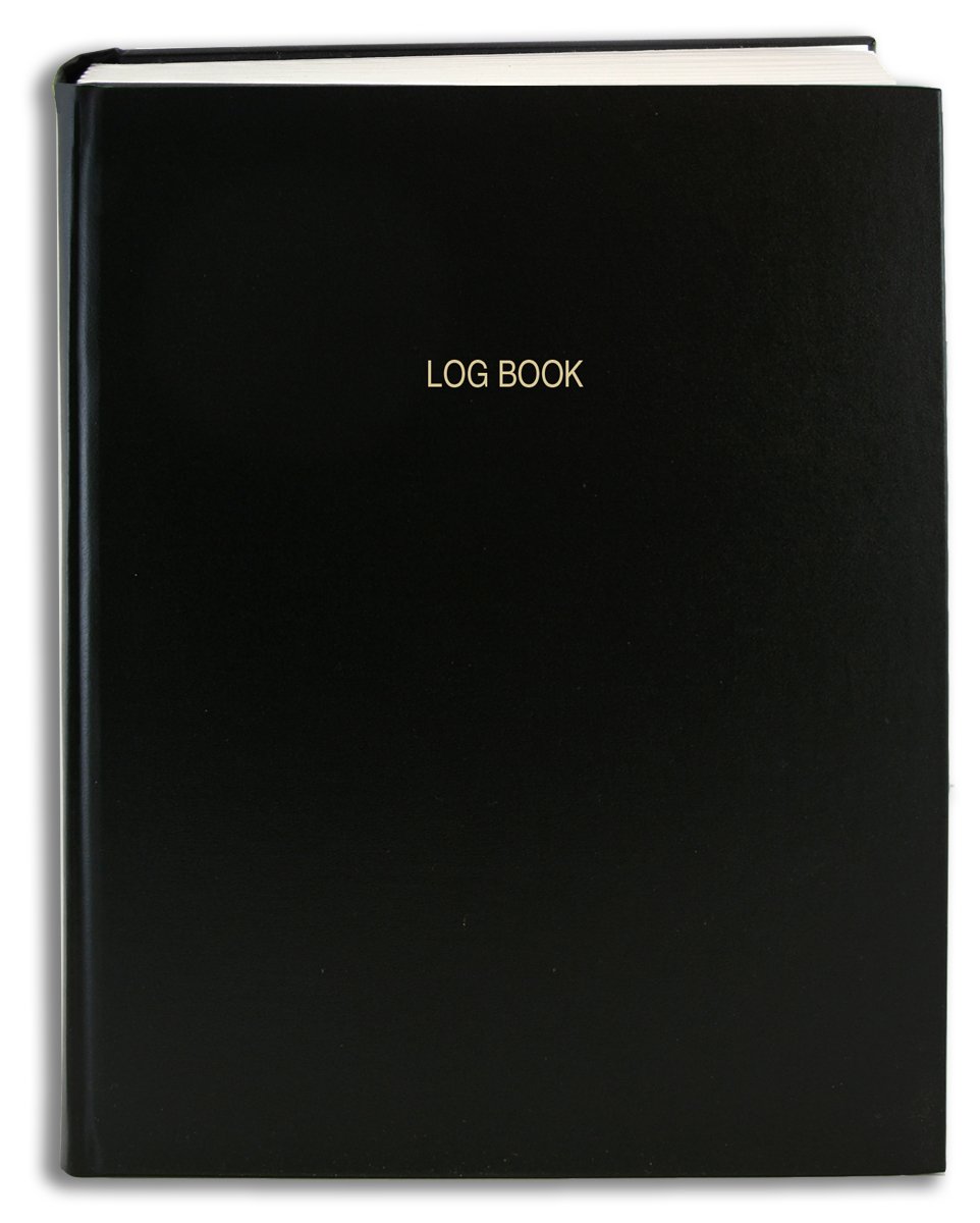 BookFactory Log Book/Multipurpose Log Book - 96 Pages, 8" x 10", Smyth Sewn Hardbound 8" x 10" - 96 pg