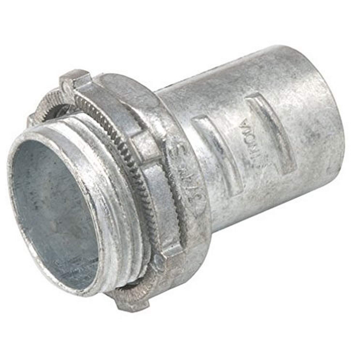 Hubbell-Raco 2283B5 Connector, Screw-In, 3/4-Inch Trade Size, Flex, Zinc, 5-Pack