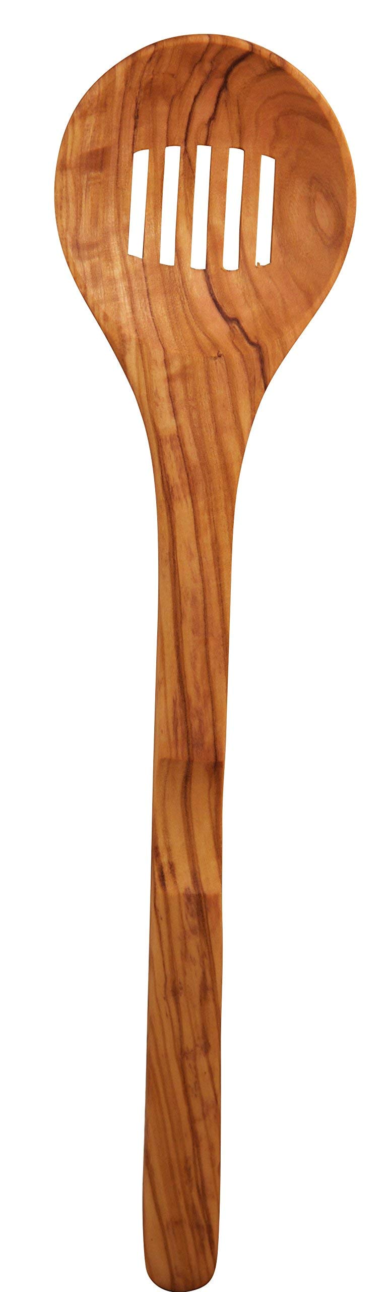 Scanwood Olive Wood Slotted Spoon 12"