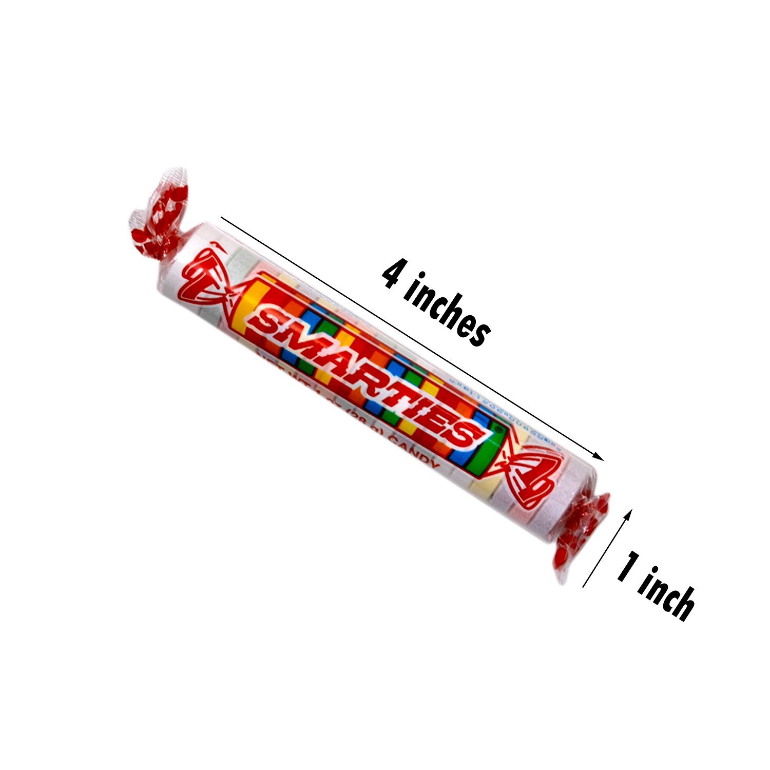 Giant Smarties Candy Rolls - 36 Individually Wrapped