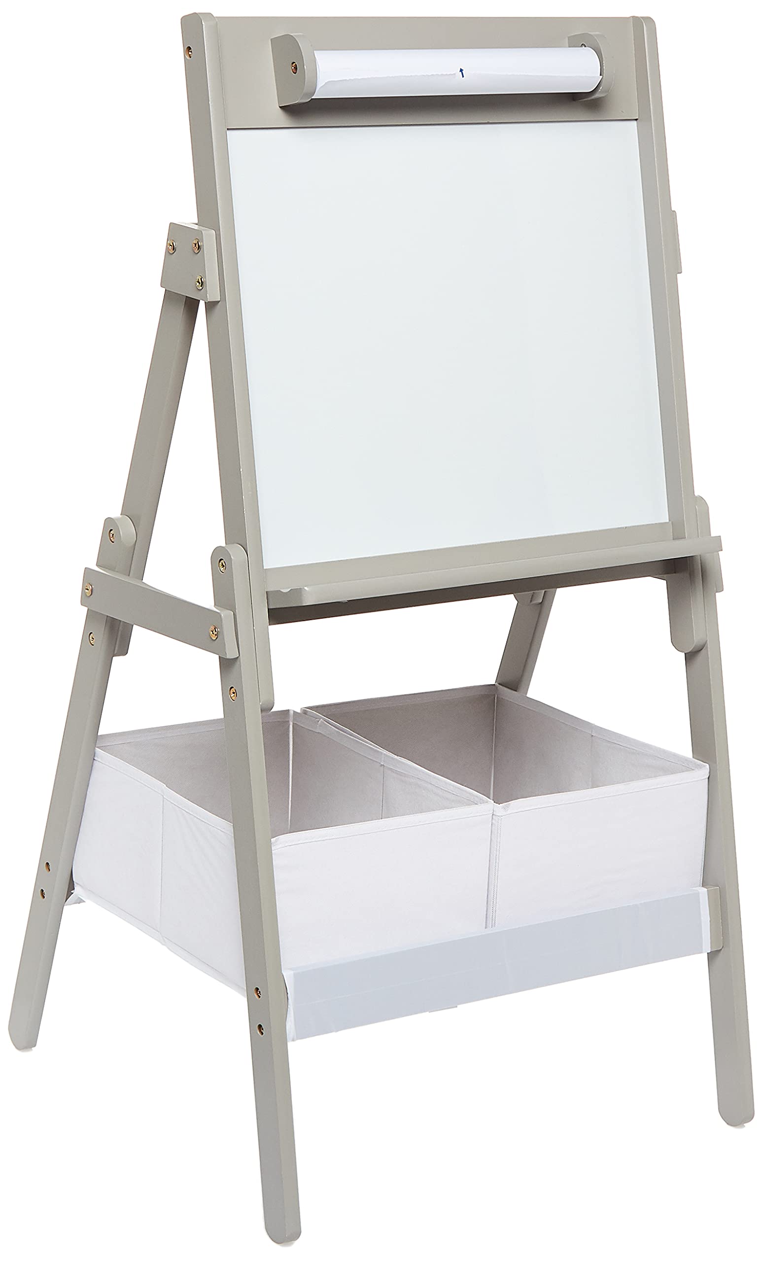 Delta ChildrenClassic Kids Whiteboard Dry Erase Easel + Storage, Crown Gray, Piece Of 1