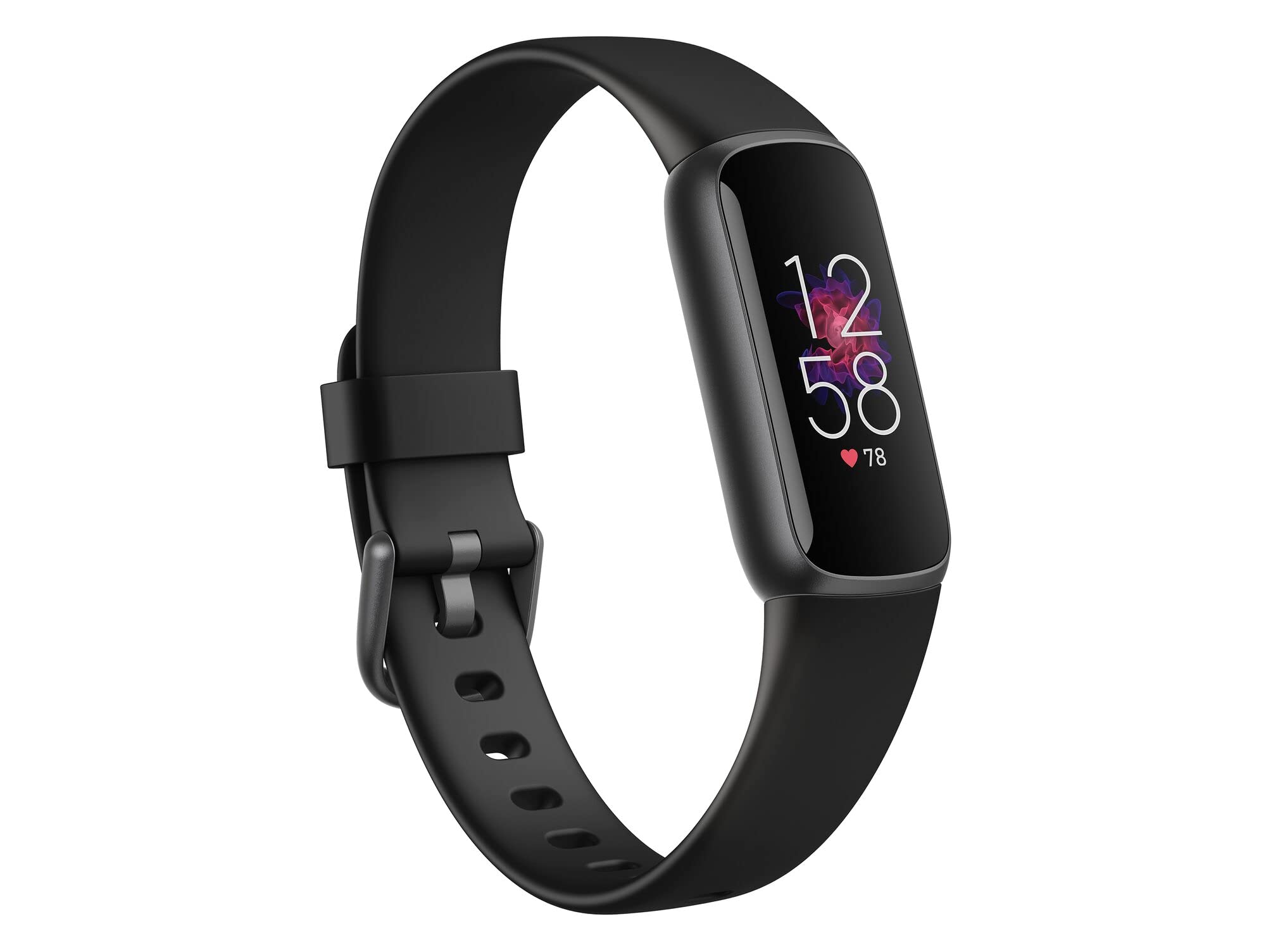 Fitbit Luxe Fitness And Wellness Tracker With Stress Management, Sleep Tracking And 24/7 Heart Rate, Black/Graphite Stainless Steel, One Size, S & L Bands Included