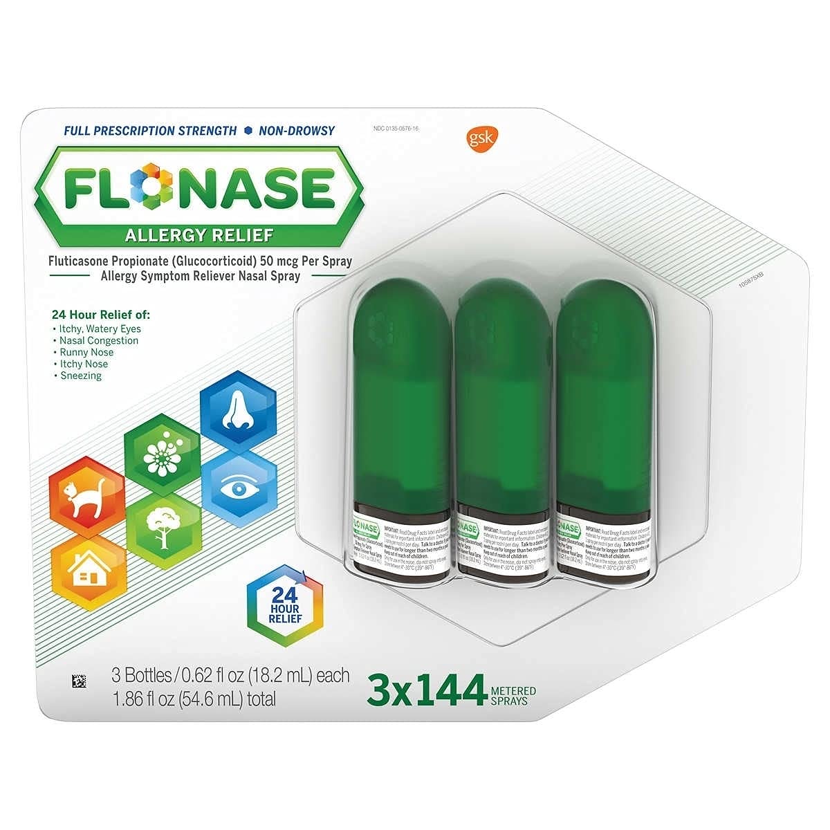 Flonase Allergy Relief Nasal Spray, 432 Sprays