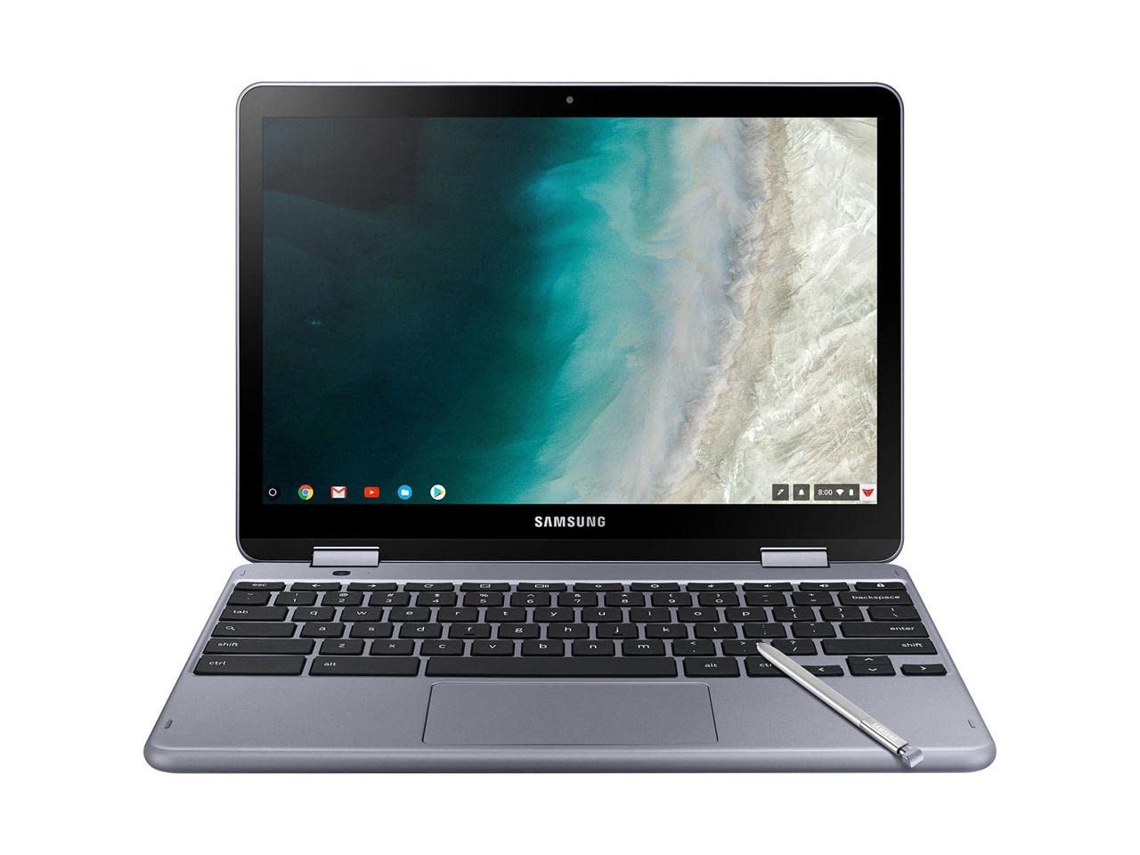 SAMSUNGChromebook Plus V2, 2-in-1, 4GB RAM, 32GB eMMC, 13MP Camera, Chrome OS, 12.2", 16:10 Aspect Ratio, Stealth Silver (XE521QAB-K01US)