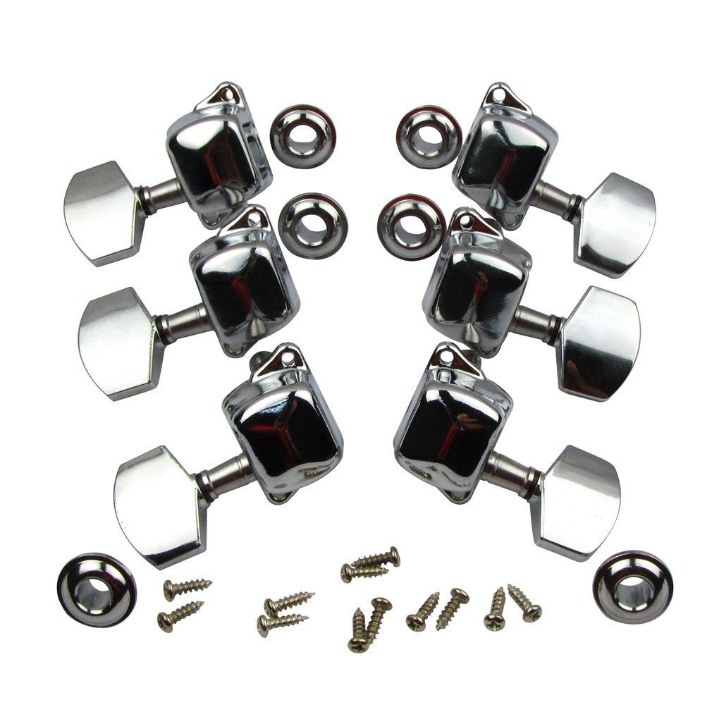 MyArmor 6 Pieces 3L3R Guitar String Chrome Tuning Pegs Tuners Machine Heads