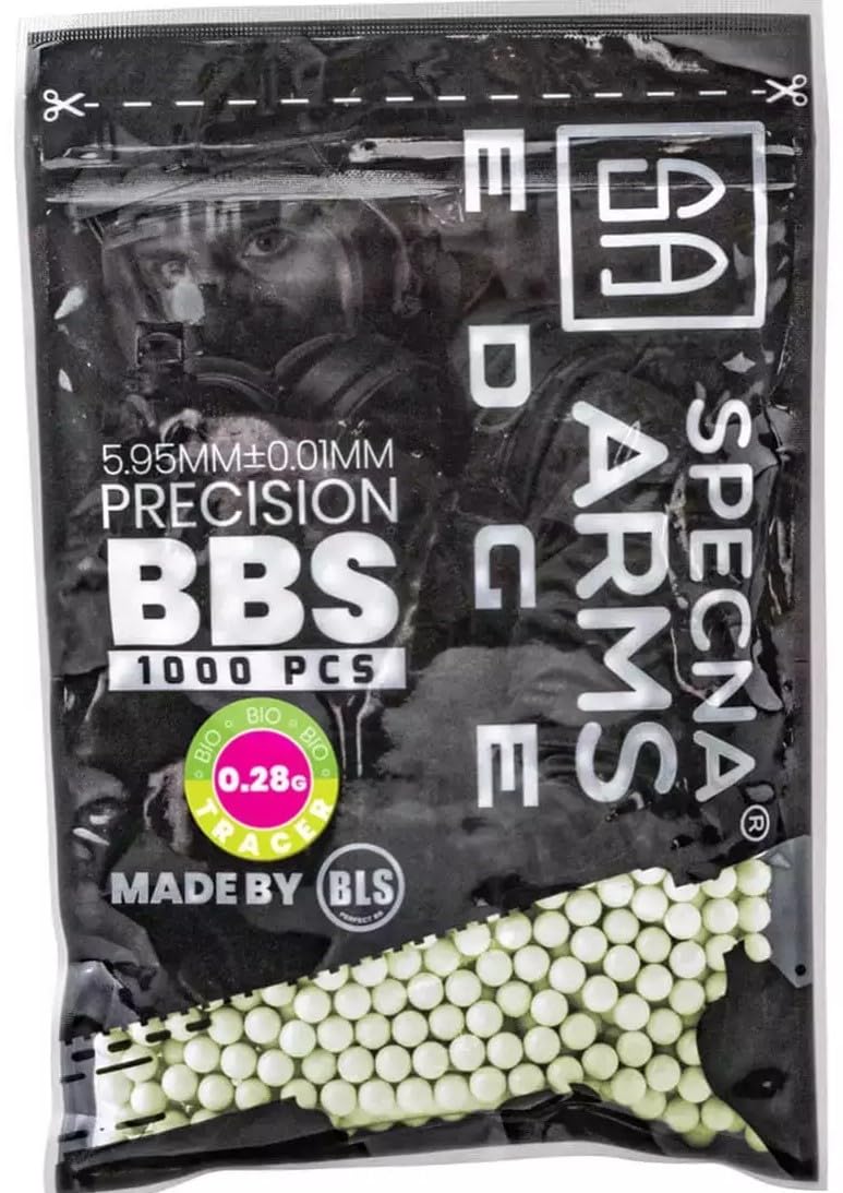 Airsoft BBs Bio Tracer 0.28g Specna Arms EDGE ™ 1000 pcs- Green