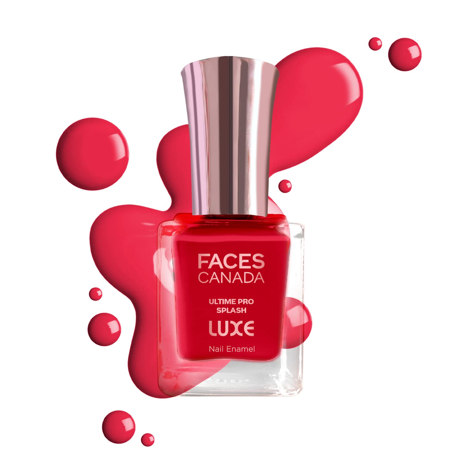 FACESCANADA Ultime Pro Splash Luxe Nail Enamel - Getting Bolder (L21), 12ml | Glossy Finish | Quick Drying | Long Lasting | High Shine | Chip Defiant | Even-Finish | Vegan | Non-Toxic | Ethanol-Free