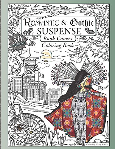 Romantic Gothic Suspense Book Covers Coloring Book Paperback – October 5, 2018