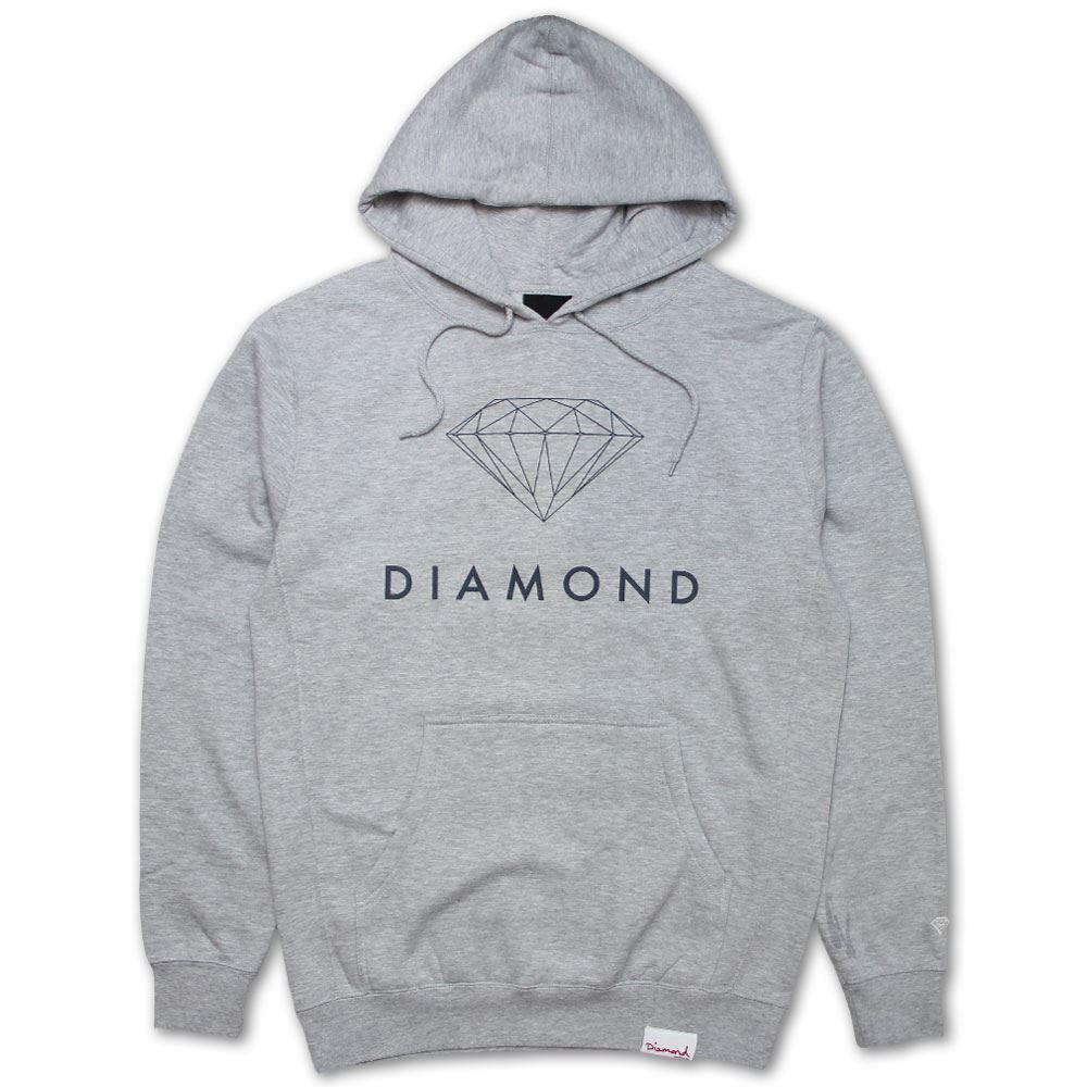 Diamond Supply CoFutura Sign Hoodie Grey