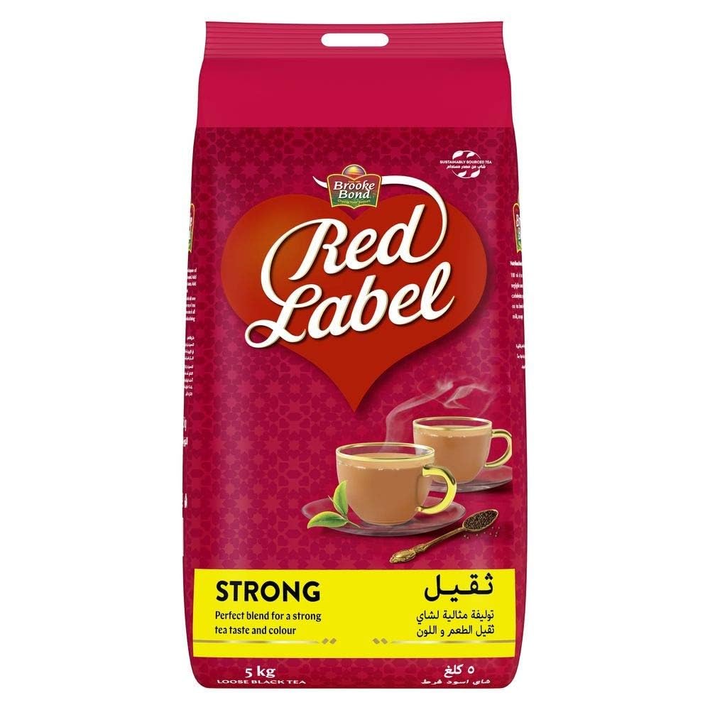 Brooke Bond Red Label Black Strong Loose Tea, 5KG