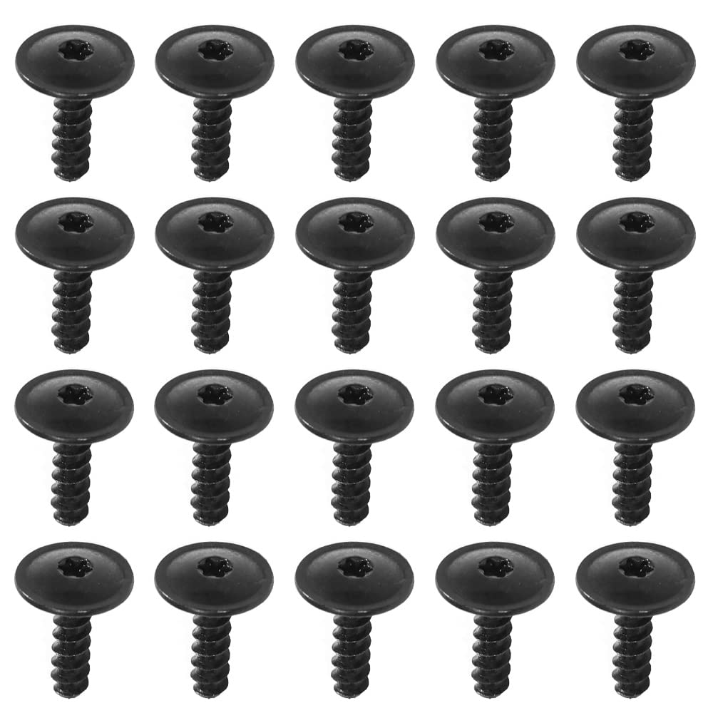 20 Pcs Screw Bolt Retainer Auto Car Body Fender Screws Wheel Arch Inner Liner Splash Guard Torx Screw Bumper Screws for Engine Cover Undertray