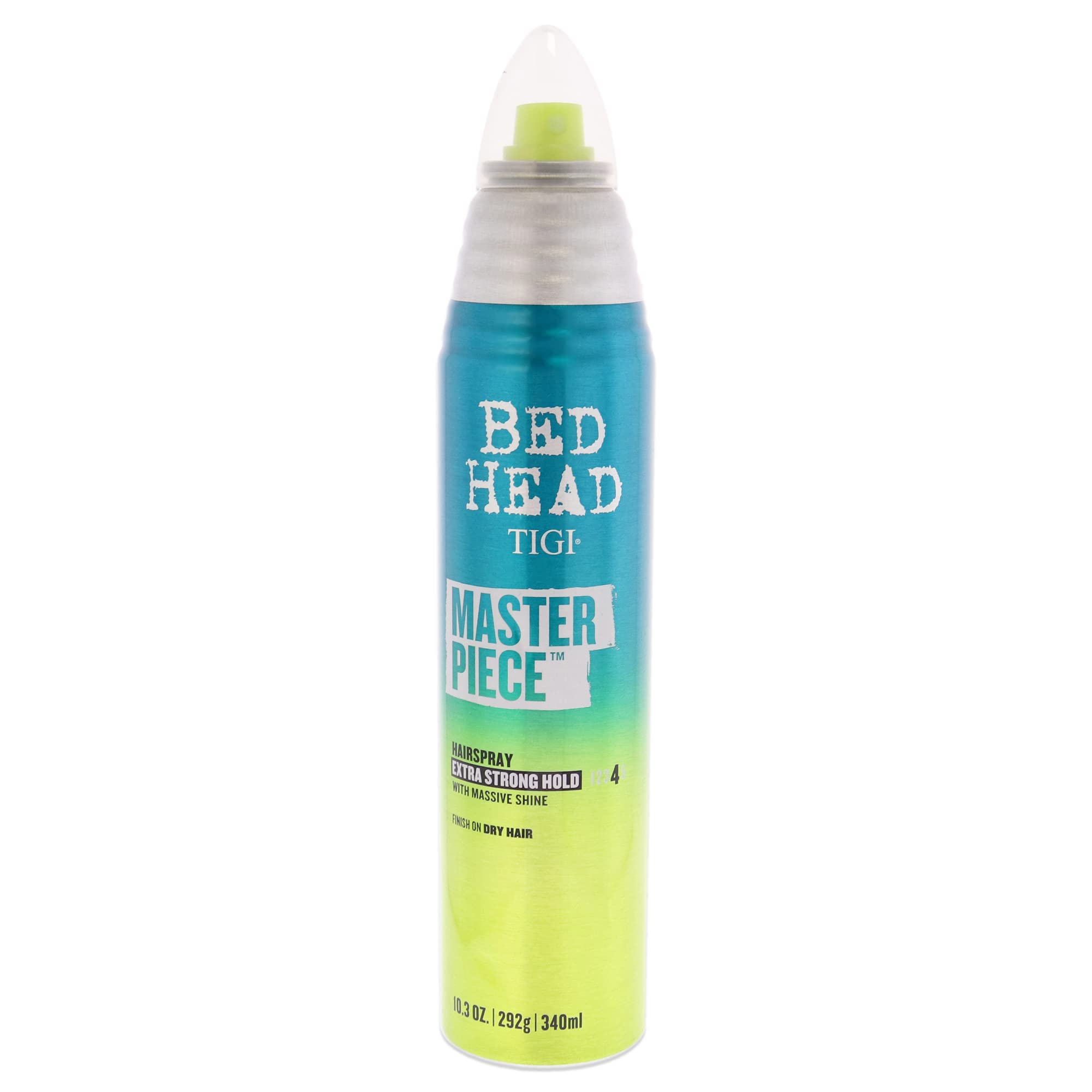 Bed Head by TIGI Frizz Control Hairspray Extra Hold Masterpiece Hair Care Spray for Incredibly Shiny and Glossy Hair - 340ml