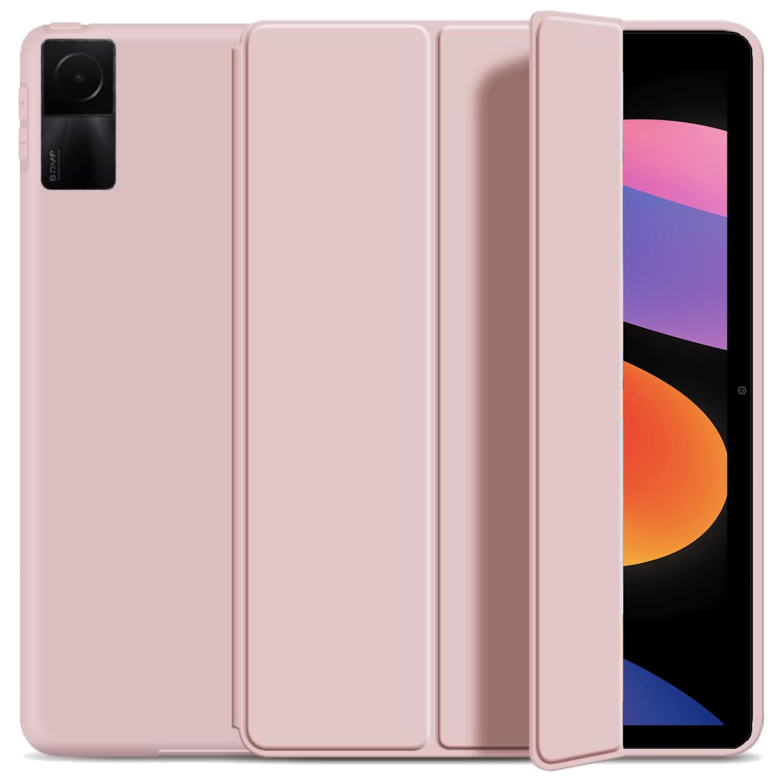 NESLIN Case Compatible with Xiaomi Redmi Pad SE 11 inch 2023, Slim Lightweight Stand Cover Soft TPU Shell Protective Bumper Cover for Redmi Pad SE 11 2023 Case with Auto Wake/Sleep Functio (Pink)