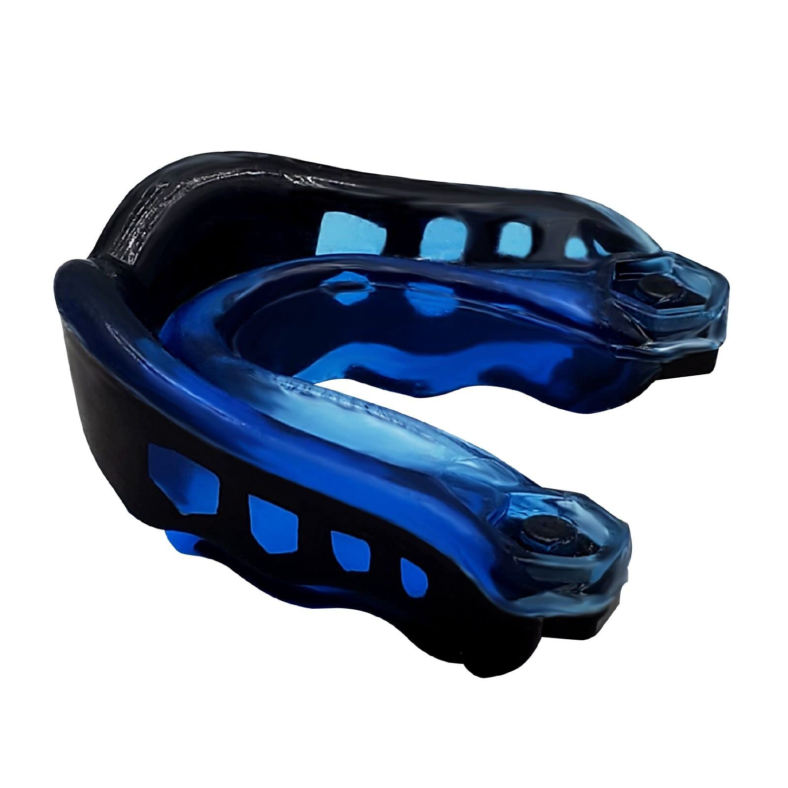 AW CARES Mouth Guard/Dental Guard - Slim Fit for All Football MMA, Boxing, Hockey, Basketball, Judo & All Contact Sports with Mouthguard Case for Adult & Youth with Gel to Protect Braces (Blue)