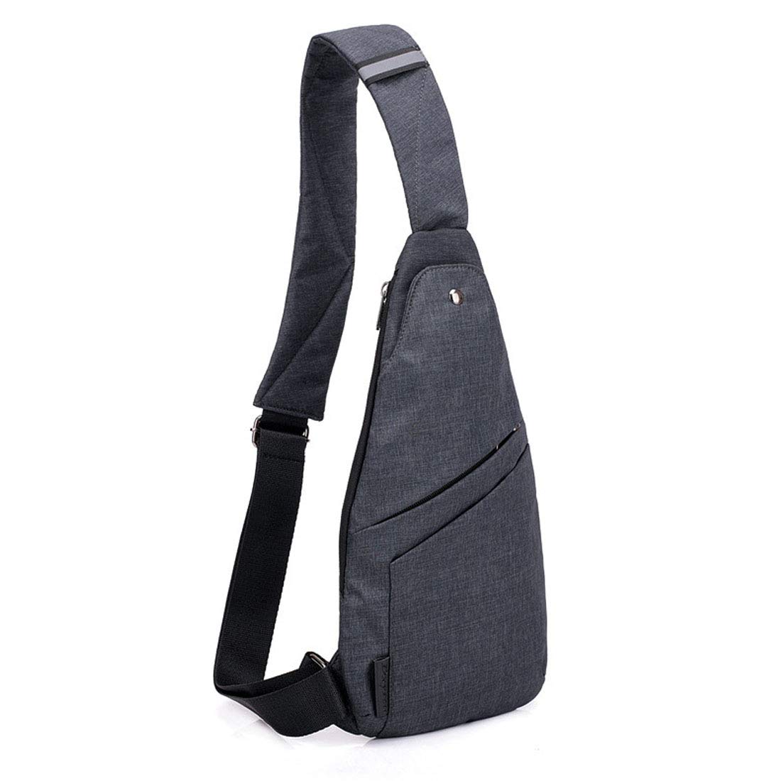 Sling Bag Anti-Thief Crossbody Personal Pocket Bag Lightweight Chest Shoulder Backpack for Travel Hiking (Dark Grey)