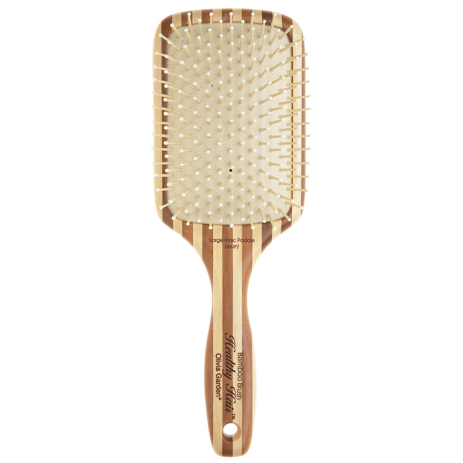 Olivia Garden Healthy Hair Eco-Friendly Bamboo Ionic Paddle Hair Brush