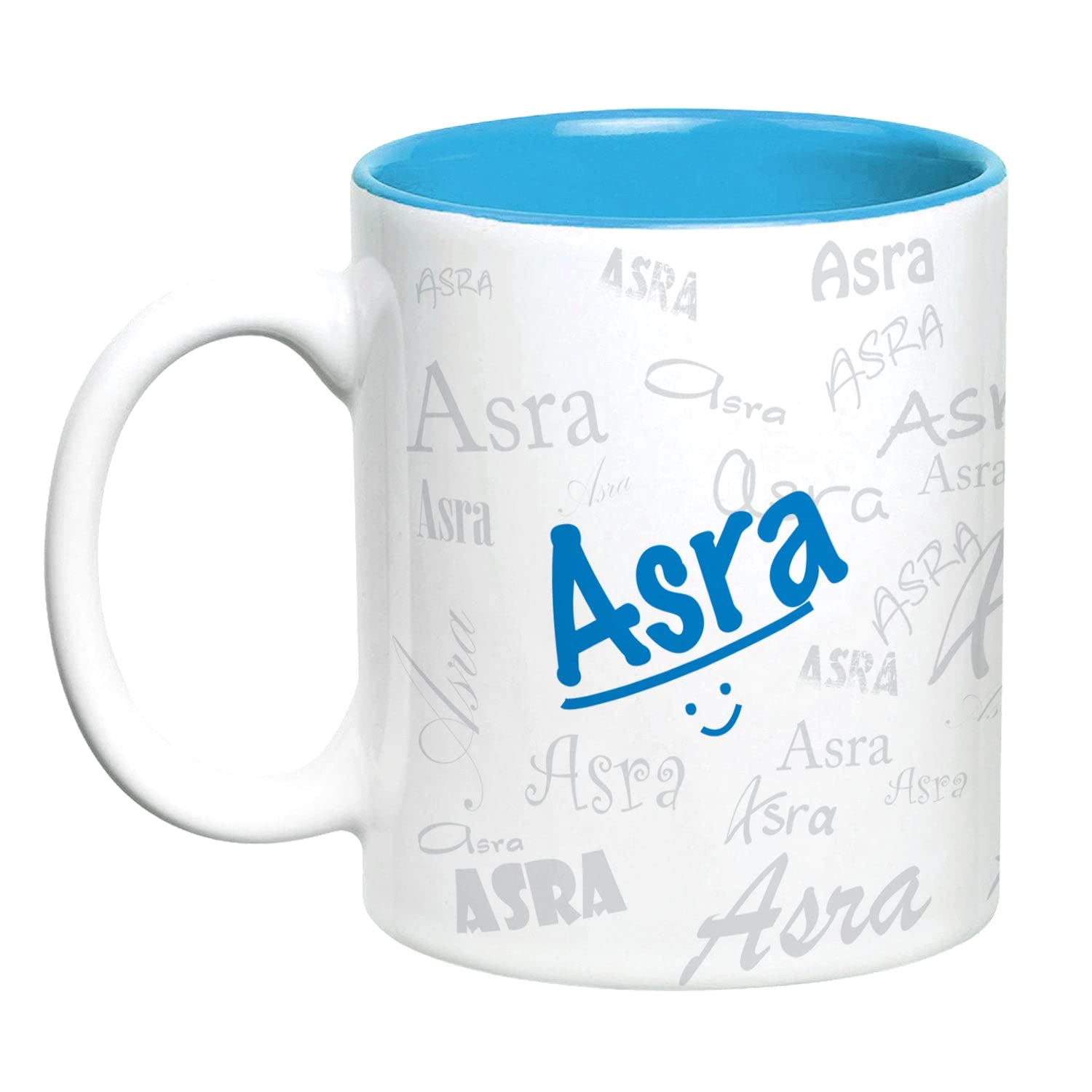 Hot Muggs Me Graffiti Mug - Asra Personalised Name Ceramic, 315ml, 1 Unit