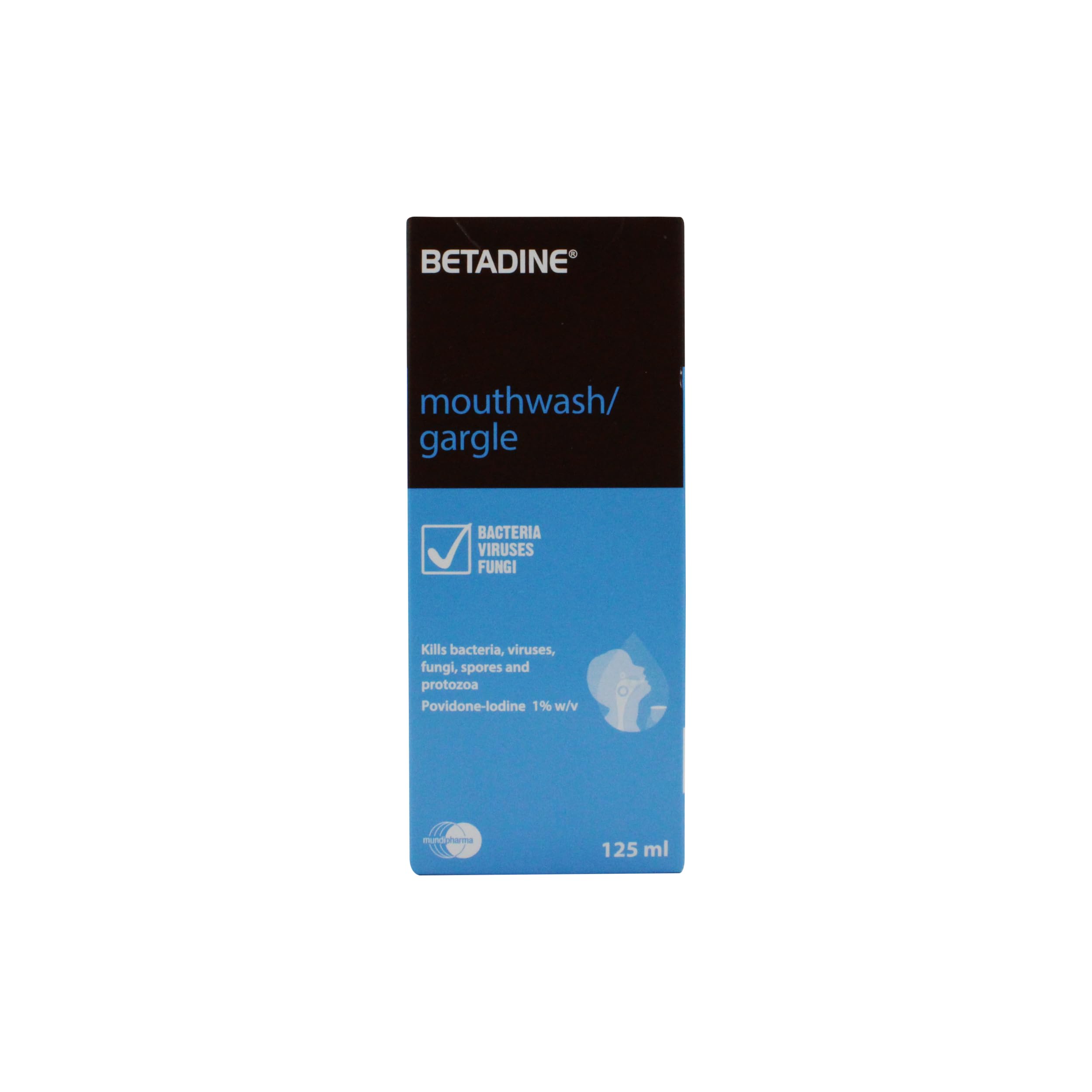 Betadine Antiseptic Mouthwash/Gargle (125ML)