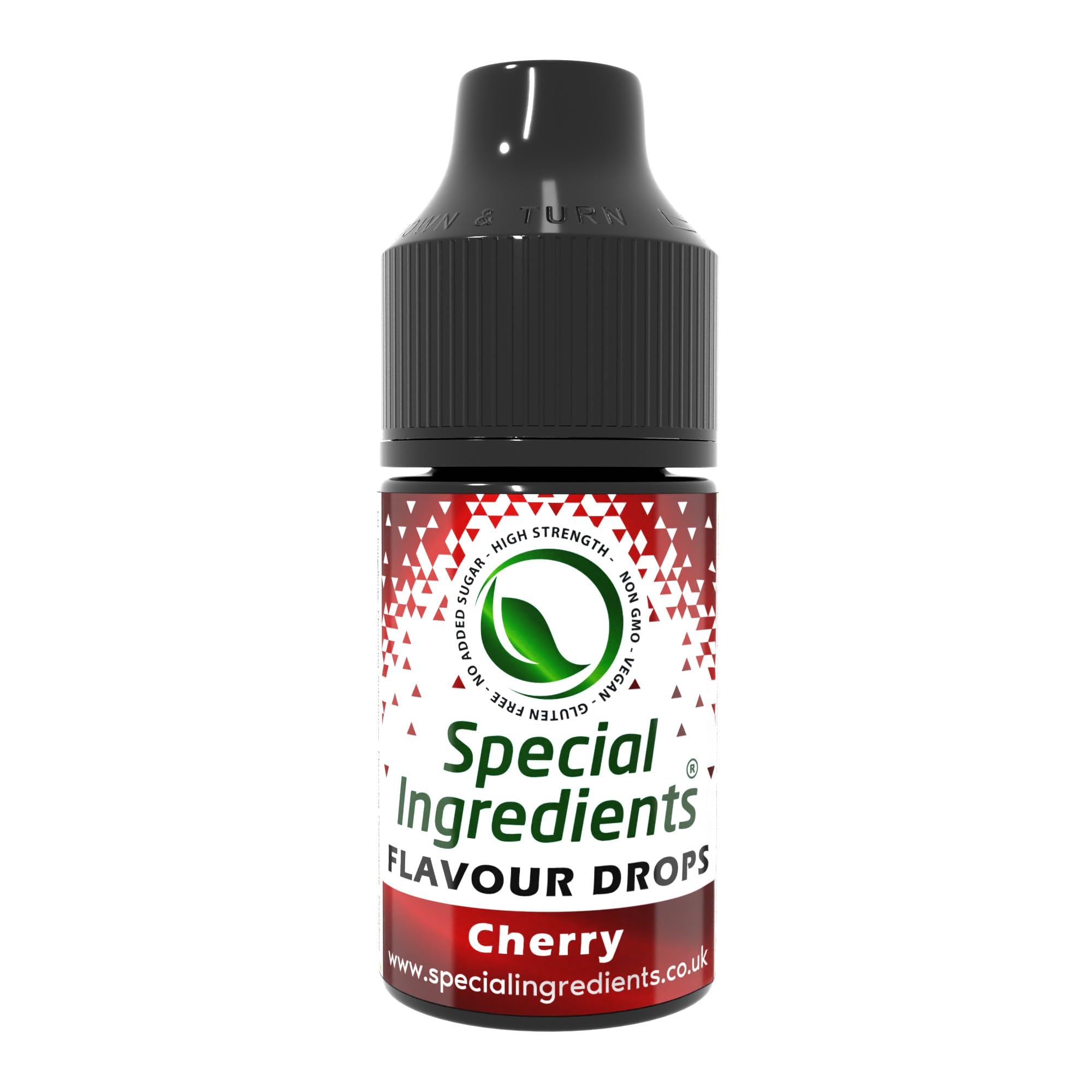 Cherry Flavour Drop 30ml Highly Concentrated Versatile Flavouring - Vegan, Non GMO, Gluten Free