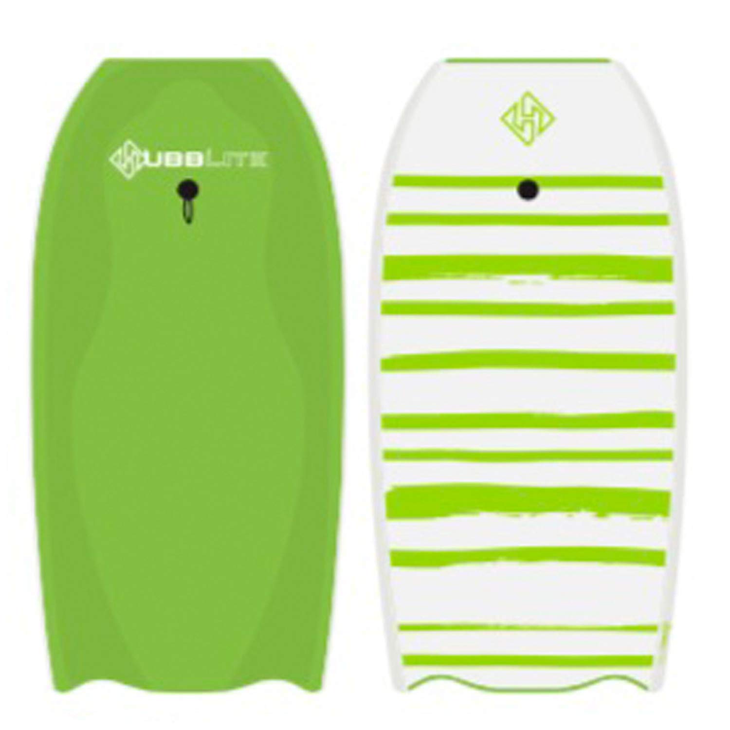 Hubboards Hubblite Bodyboard Made for Beginners, Intermediates, and Experts - Premium, Lightweight and Includes Fiberglass Stringer - Ideal for Kids and Adults - With Coiled Polyurethane Leash and Free DVD