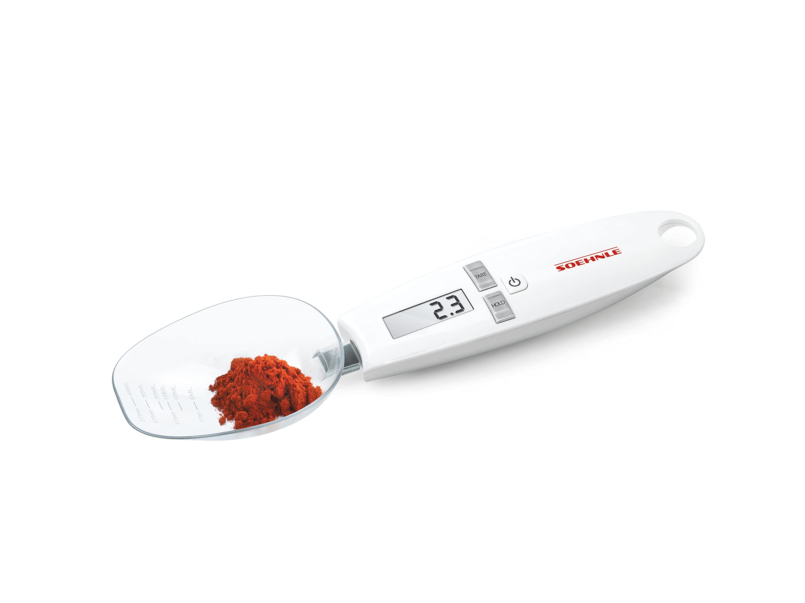 Soehnle Cooking Star Digital Measuring Spoon with 0.1 g Graduation and 500 g Load Capacity, Weighing Spoon scale for the smallest quantities, Precision Electronic Measuring Spoon for spices