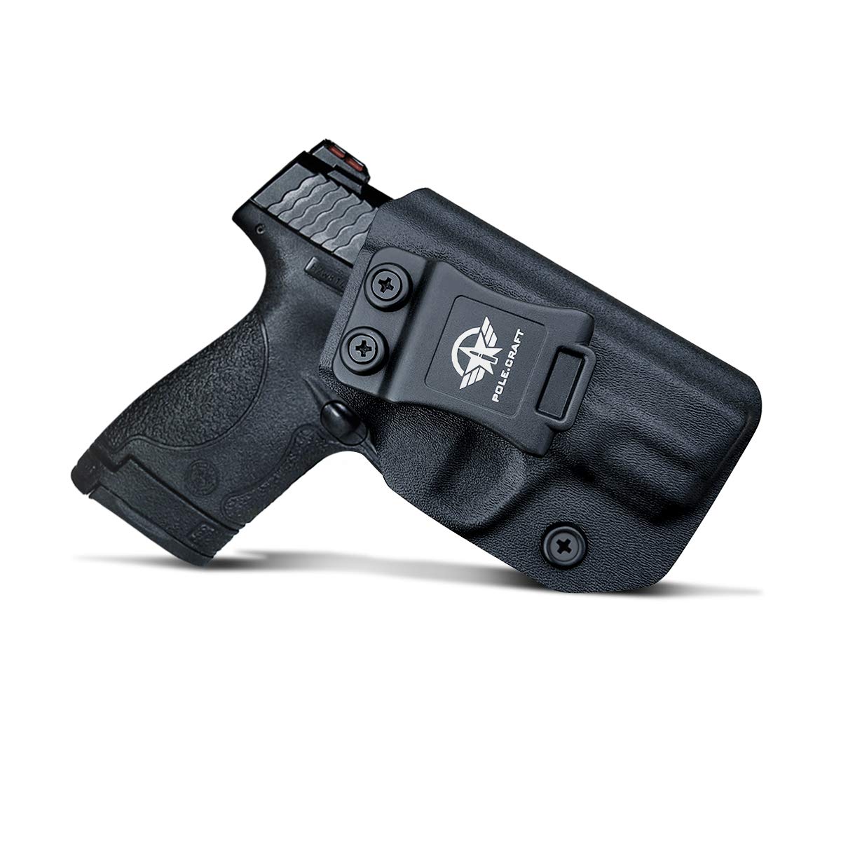 M&P Shield 9MM Holster IWB Kydex Holster Fit: Smith & Wesson M&P Shield Plus / M2.0 / M1.0-9mm/.40 S&W 3.1" Barrel Pistol- Inside Waistband - Adj. Cant Retention - Cover Mag-Buttom,No Wear,No Jitter