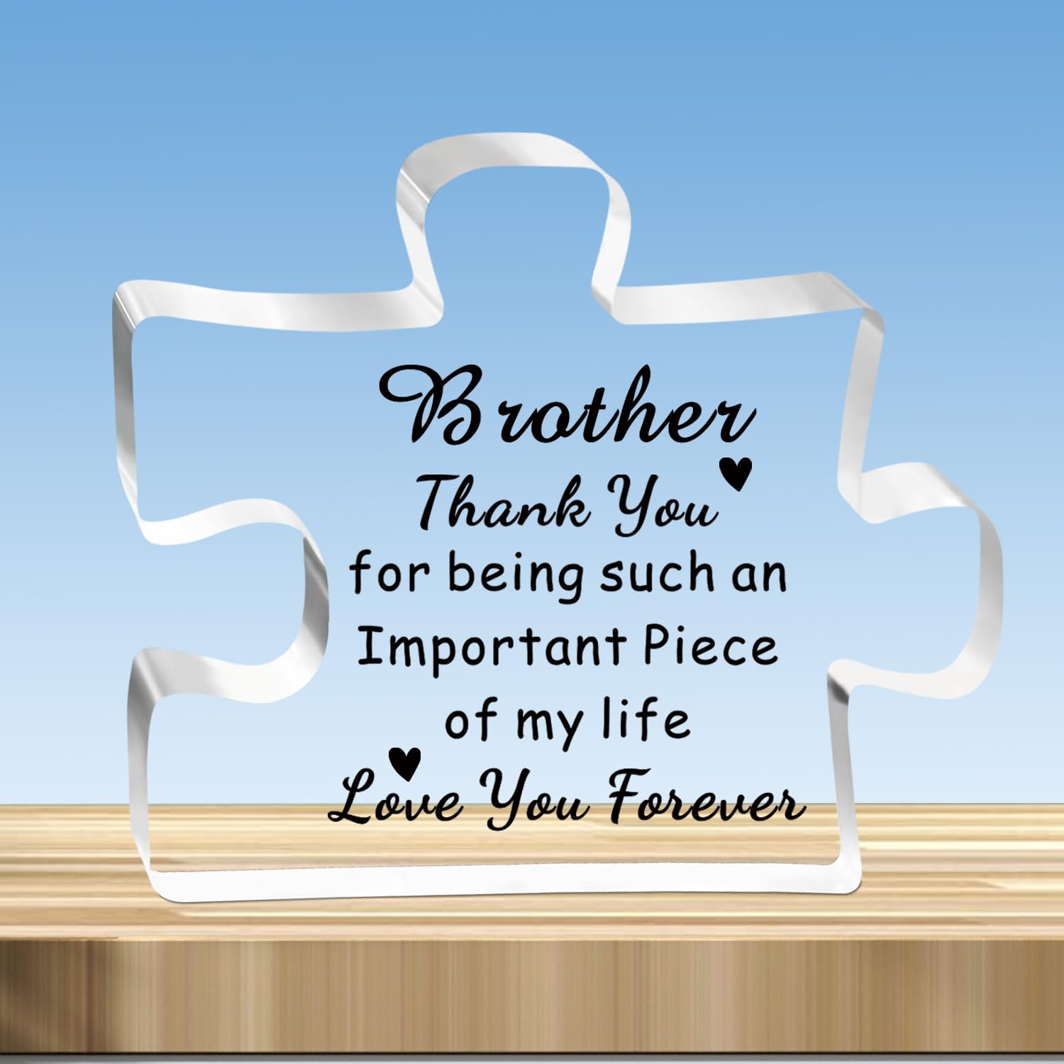 JMIMOBrother Gifts Brother Puzzle Brother Christmas Birthday Gifts - Thank You For Being Such An Important Piece Of My Life