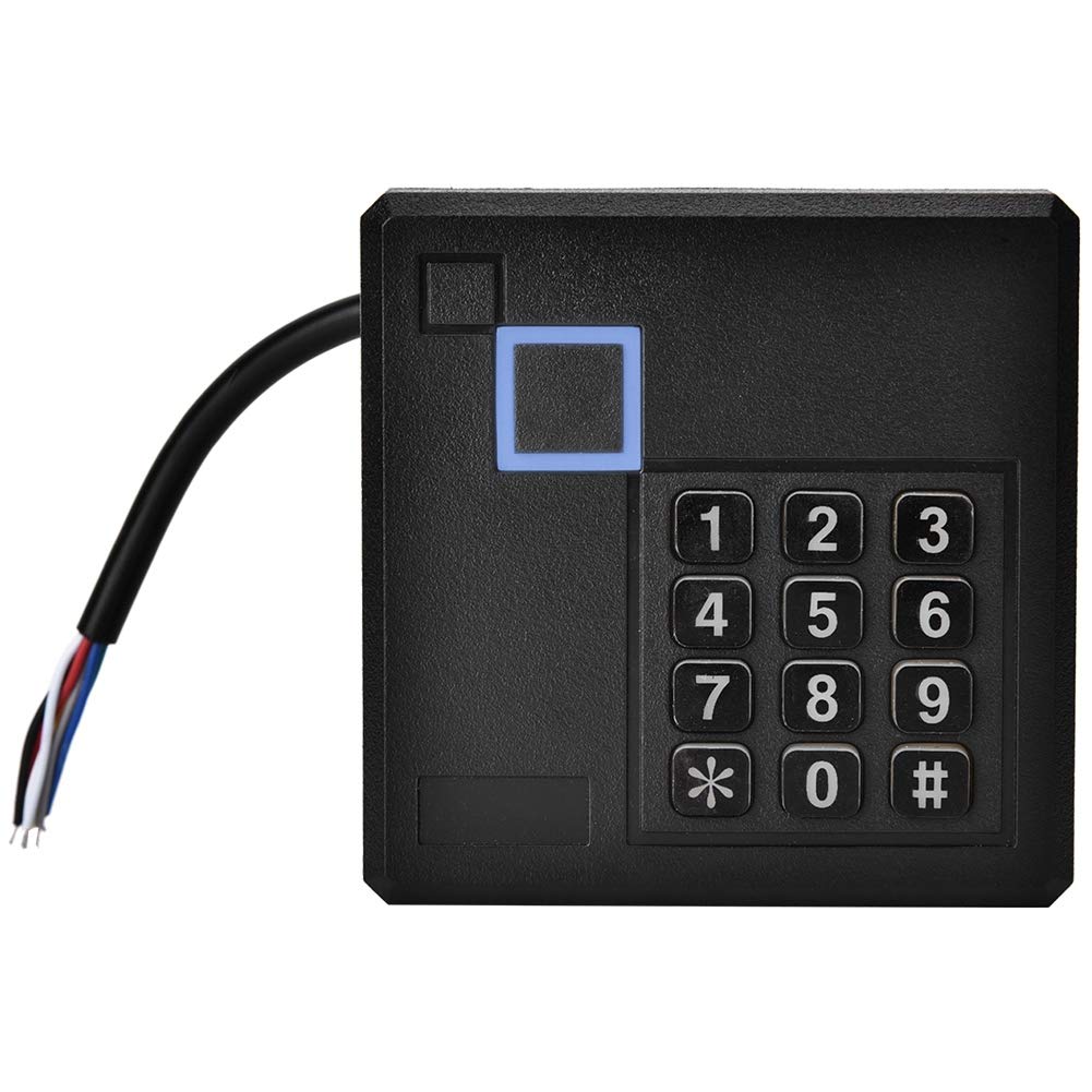 Card Reader, Rainproof Waterproof RFID ID Reader, High Stability for Attendance System Residential Areas Access Control System(IC reading head)