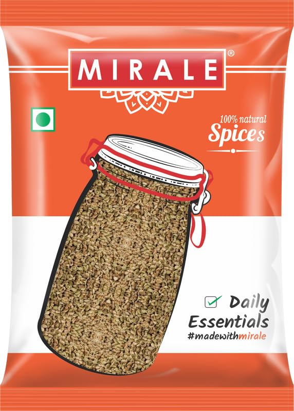 Mirale Fresh Whole Ajwain Carom Seeds Ajamo 100Gram Pack of 1