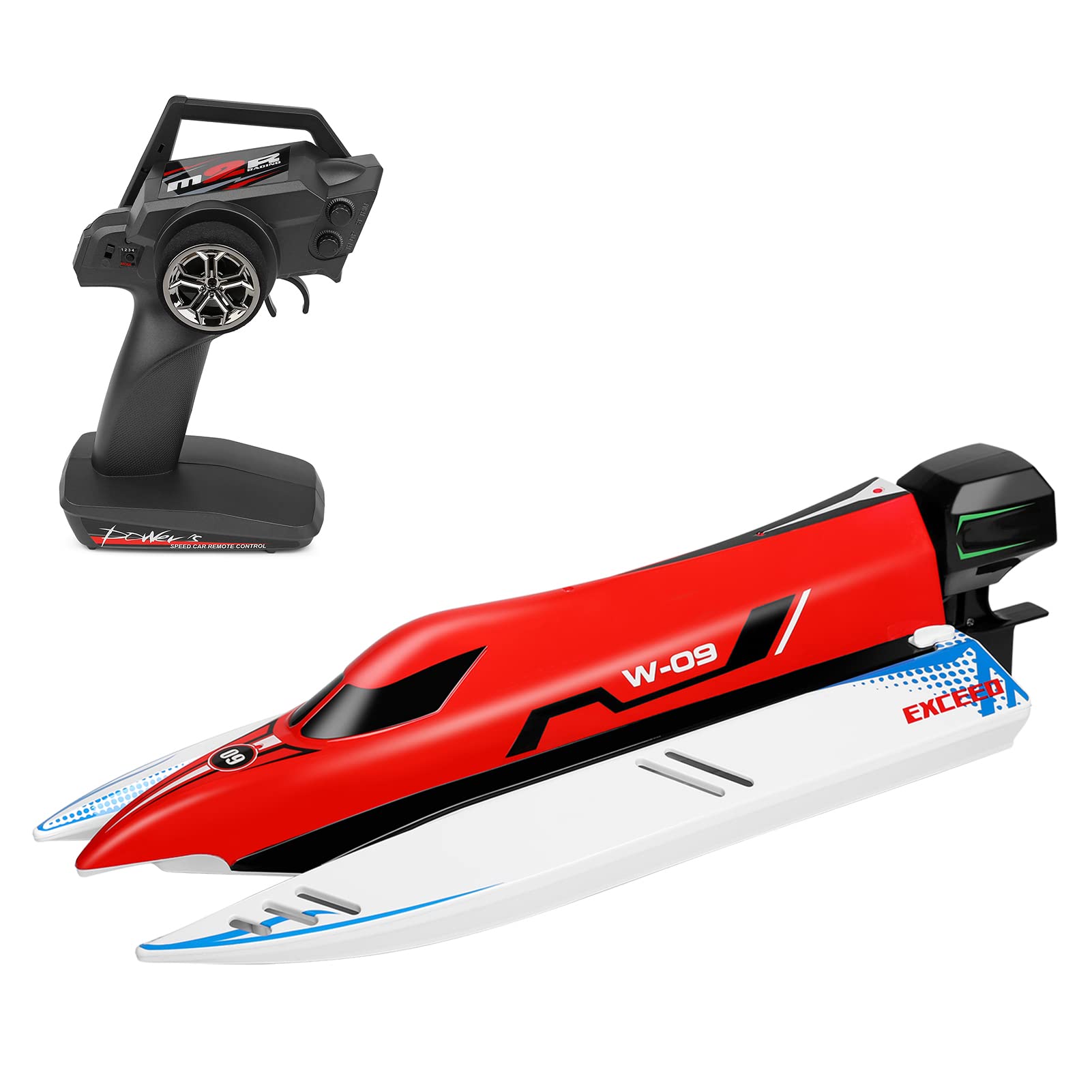 GoolRCWLtoys WL915-A Brushless RC Boat, 2.4GHz 45KM/H High RC Speed RC Jet Boat with Suitcase Brushless Motor for Kids and Adults, Suitable for Swimming Pools, Lakes, etc.