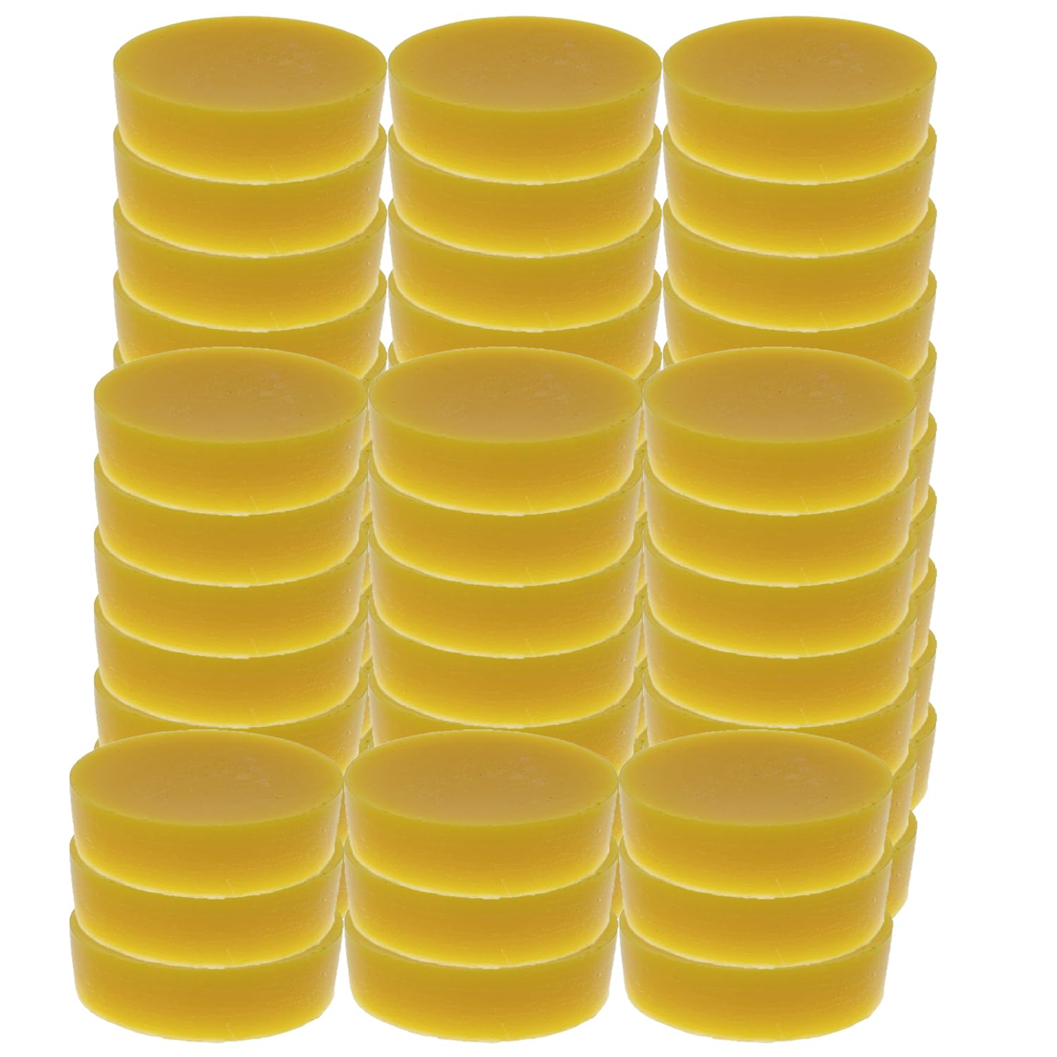 TooGet60Pcs Pure Yellow Beeswax, Cosmetic Grade Beeswax Block Natural Beeswax for Candles, Furniture, Natural Wood Care, DIY Projects - 22 OZ