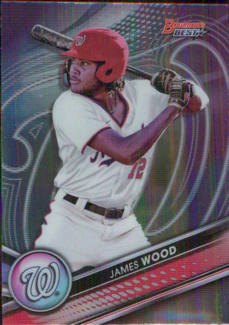 2022 Bowman's Best Top Prospects #TP-7 James Wood Washington Nationals Baseball Card - GotBaseballCards