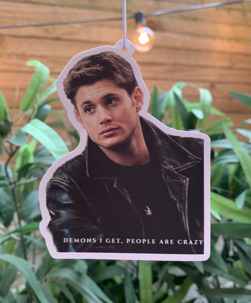 Dean Winchester Car Air Freshener | Sandalwood Scented | Supernatural Gifts | Funny Novelty Gifts | Jensn Ackles