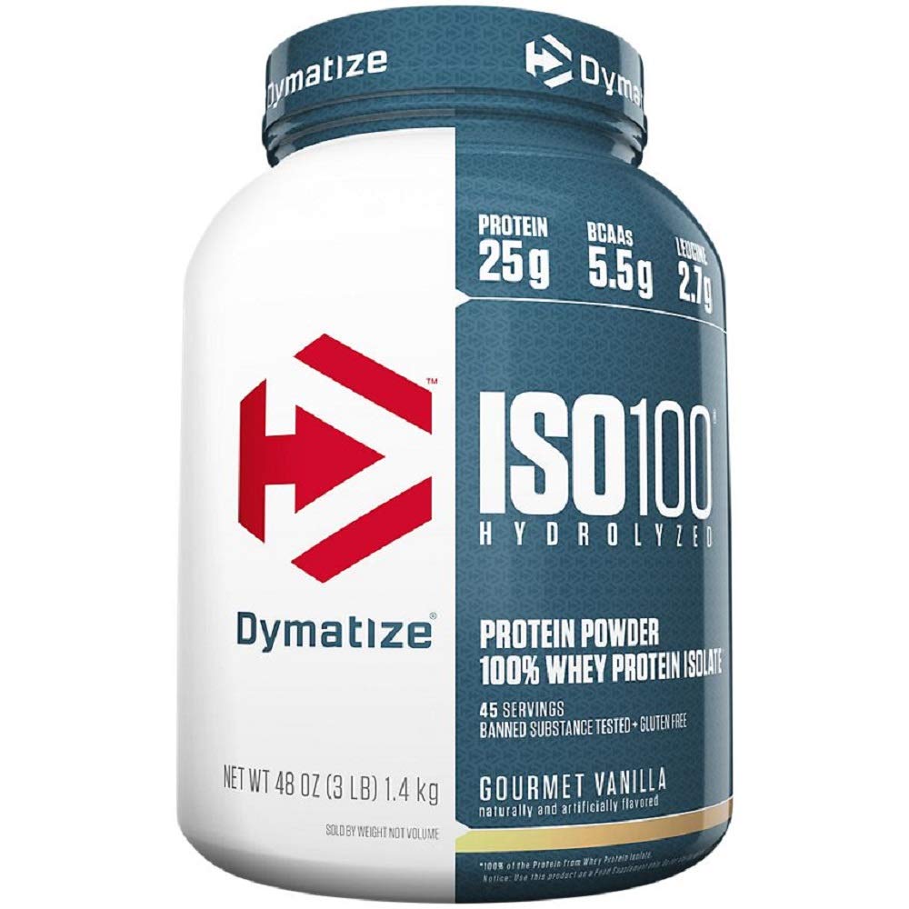 Dymatize Nutrition ISO 100 Vanilla, 3 lbs.