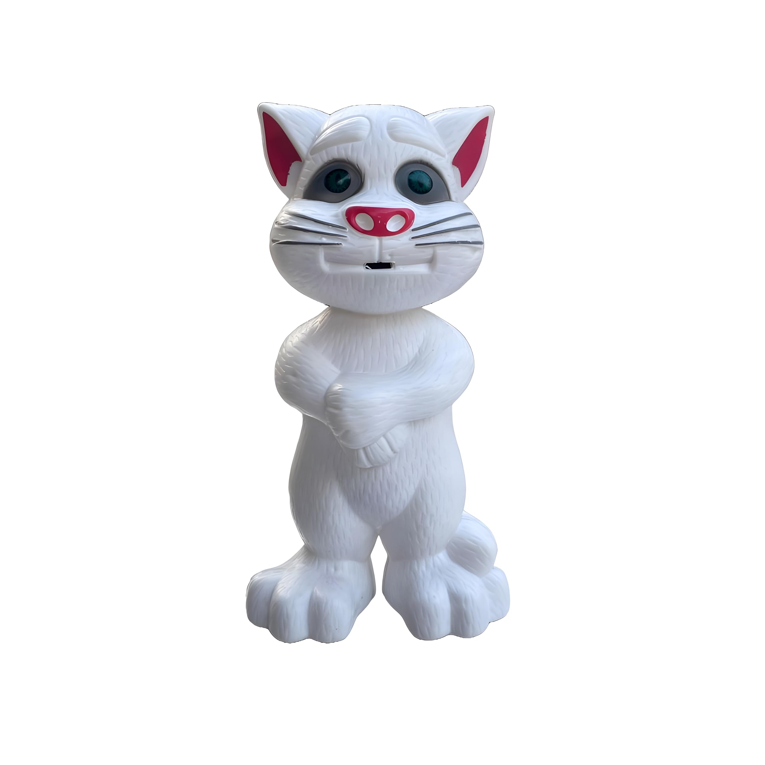 A2Z Factory™ Intelligent Tom Cat with Wonderful Voice for Kids | Best Gift Toy for Kids | Story Telling and Singing Toys (White)