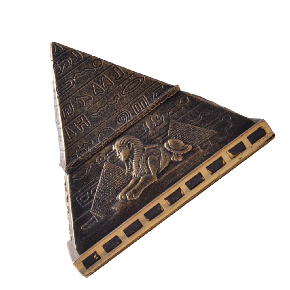 HEALLILY Ancient Egyptian Pyramid Keepsake Jewelry Box Figurine Decorative Trinket Box Statue Sculpture Storage Box Pill Case Holder for Resin Crafts Home Decor