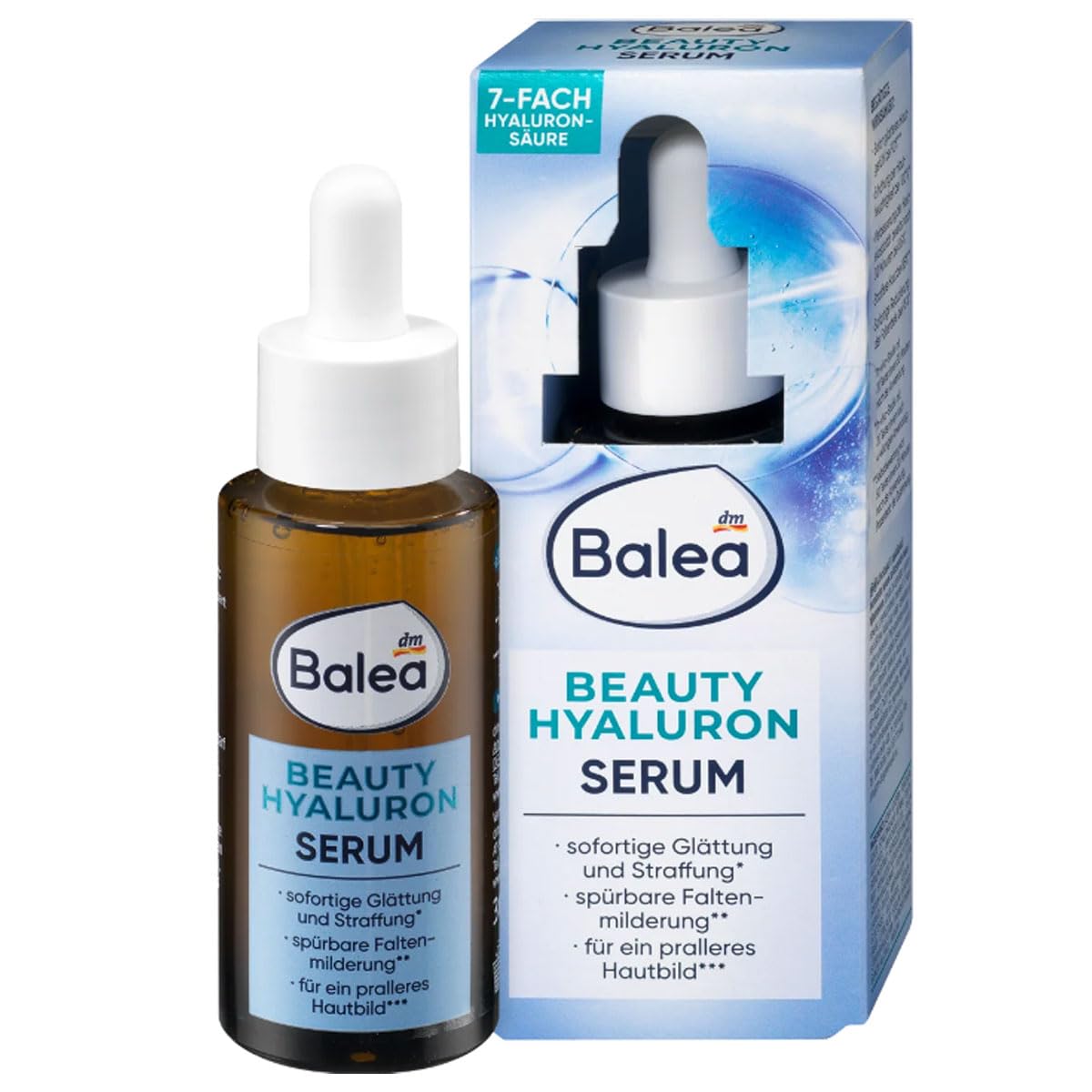 Balea Beauty Hyaluron 7-Fold Serum for a Plumper Complexion, 30ml