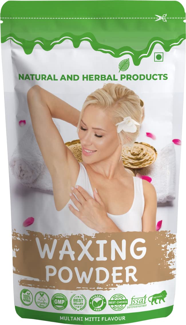 Waxing Powder for Women | Wax Powder | Instant Hair Removal Powder | Multani Mitti Flavours | Men | Zero Pain | No Side Effects | All Types Skin | Hand | Leg | Underarm | Private Part- 100 Gram