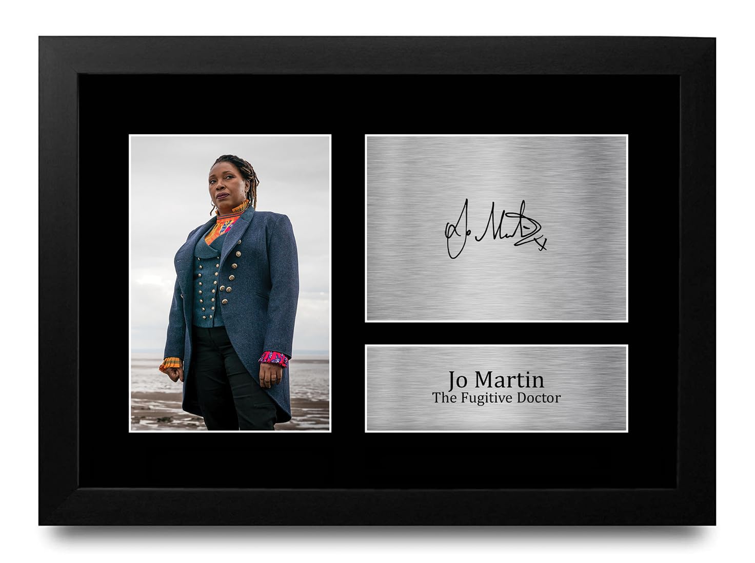 HWC Trading FR A4 Jo Martin The Fugitive Doctor Dr Who Gifts Printed Signed Autograph Picture for TV Show Fans - A4 Framed