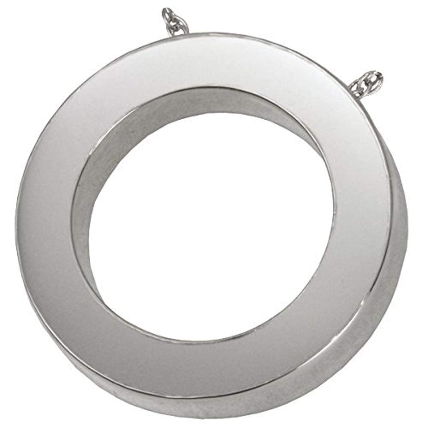 Memorial Gallery 3044S no Stones Slide Circle Sterling Silver Cremation Pet Jewelry