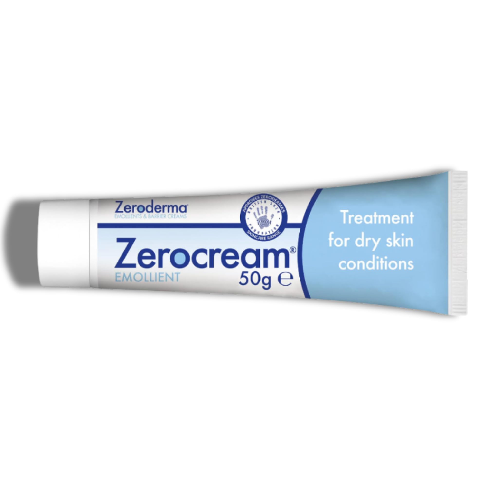 Zerobase Zeroderma Zerocream Emollient 50g, For Dry Skin, Eczema and Dermatitis, Dry Skin Moisturiser, Helps Restore The Skin Barrier