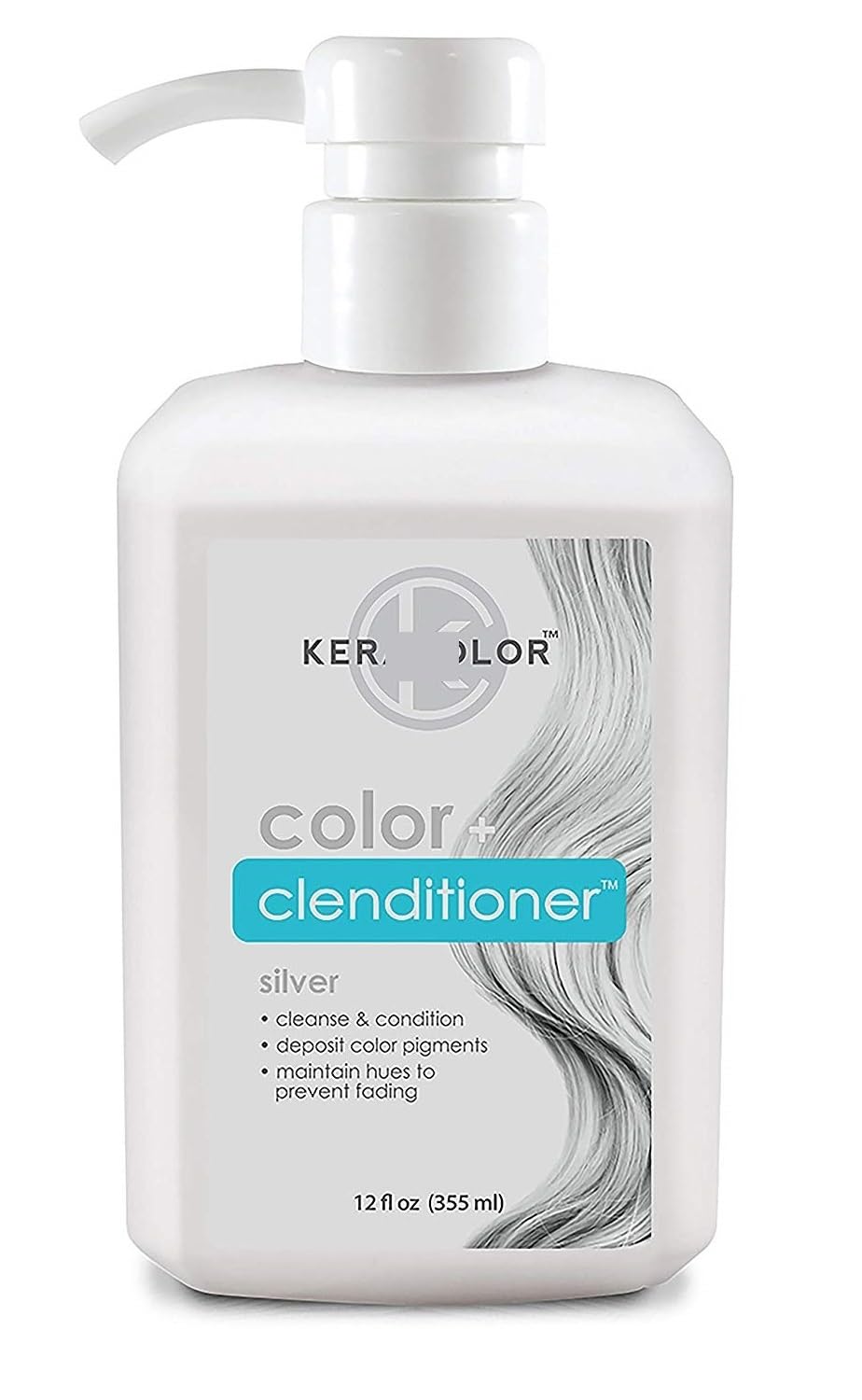 CIenditioner Hair Dye Semi Permanent Hair Color 12oz (Silver)