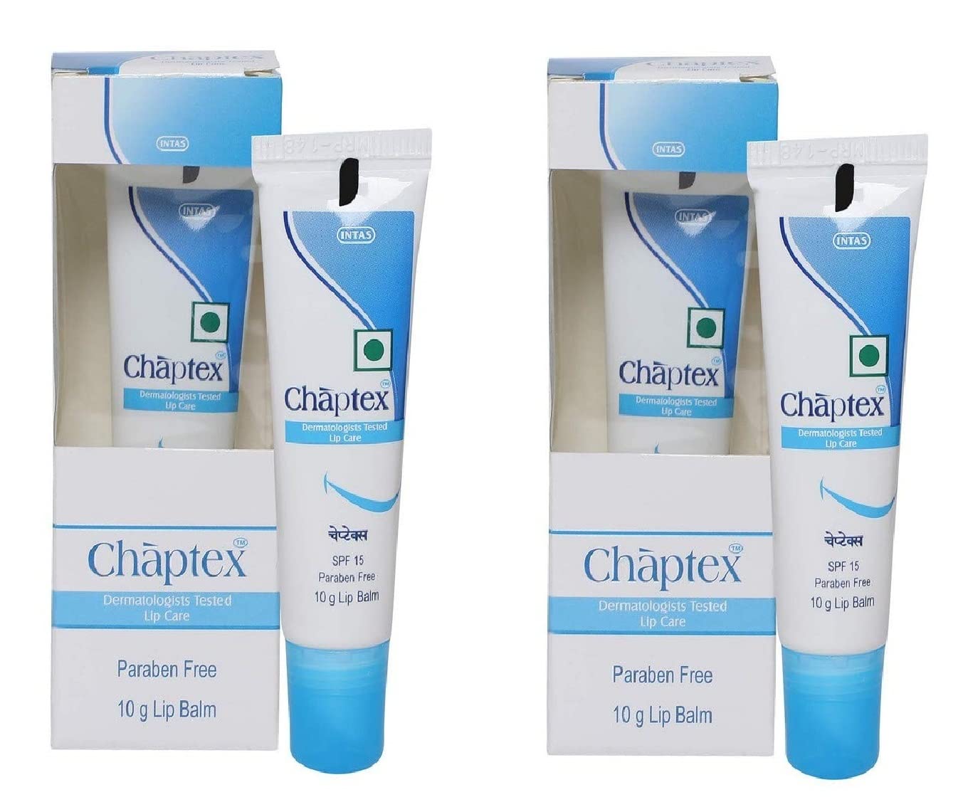 Chaptex Lip Care Balm (Pack of 2 * 10Gm) (SPF 15)