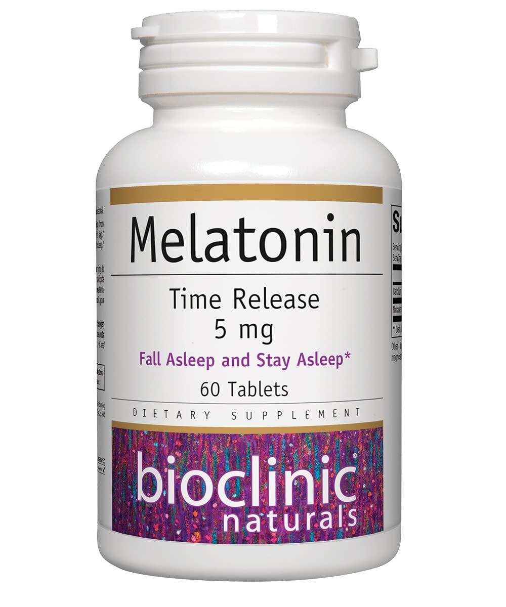 Bioclinic Naturals, Melatonin Time Release 5 mg 60 tabs