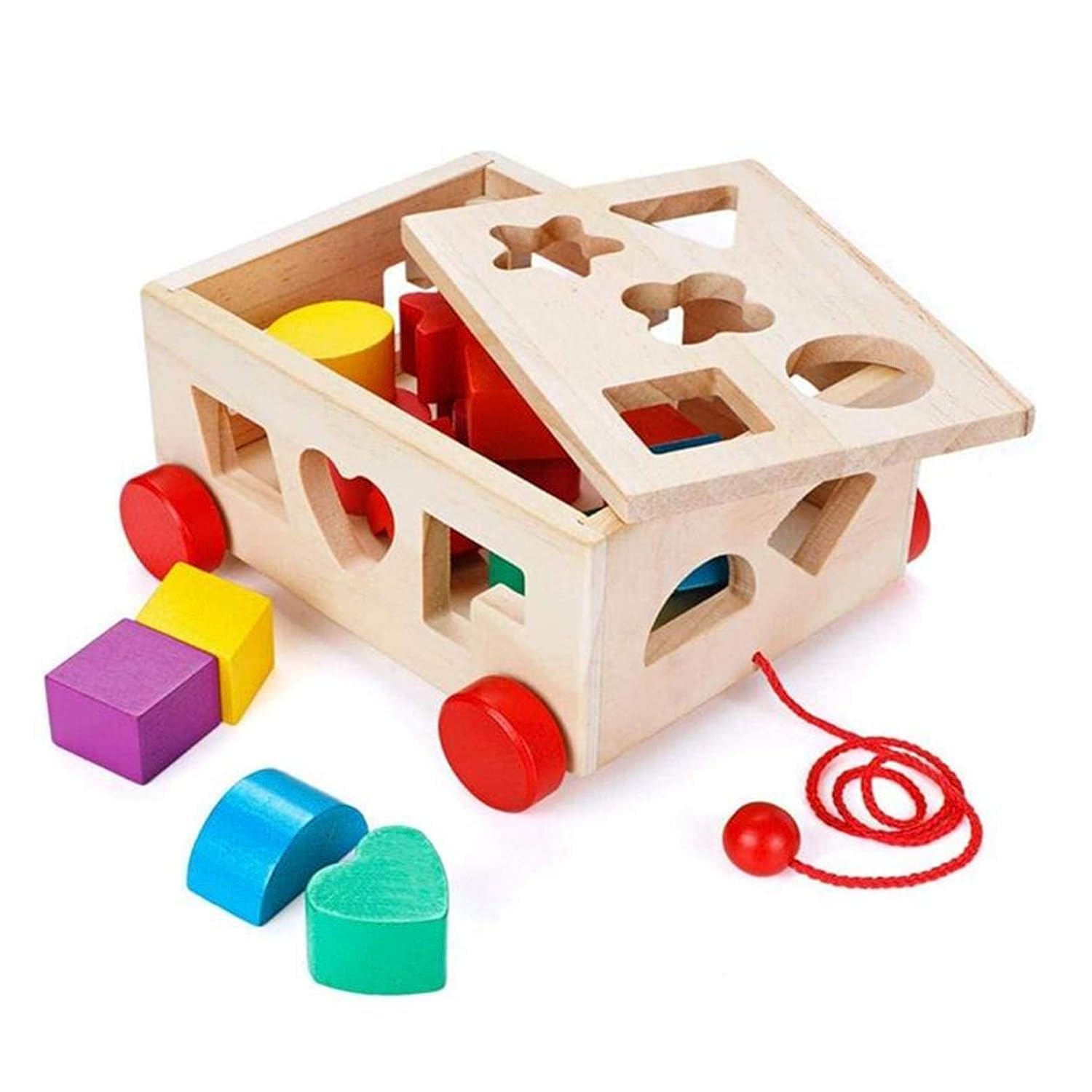 AMANNA Shape Sorter Toy, Building Toys Children Educational Building Blocks Toys for Babies Early Educational Game Toy Toddlers