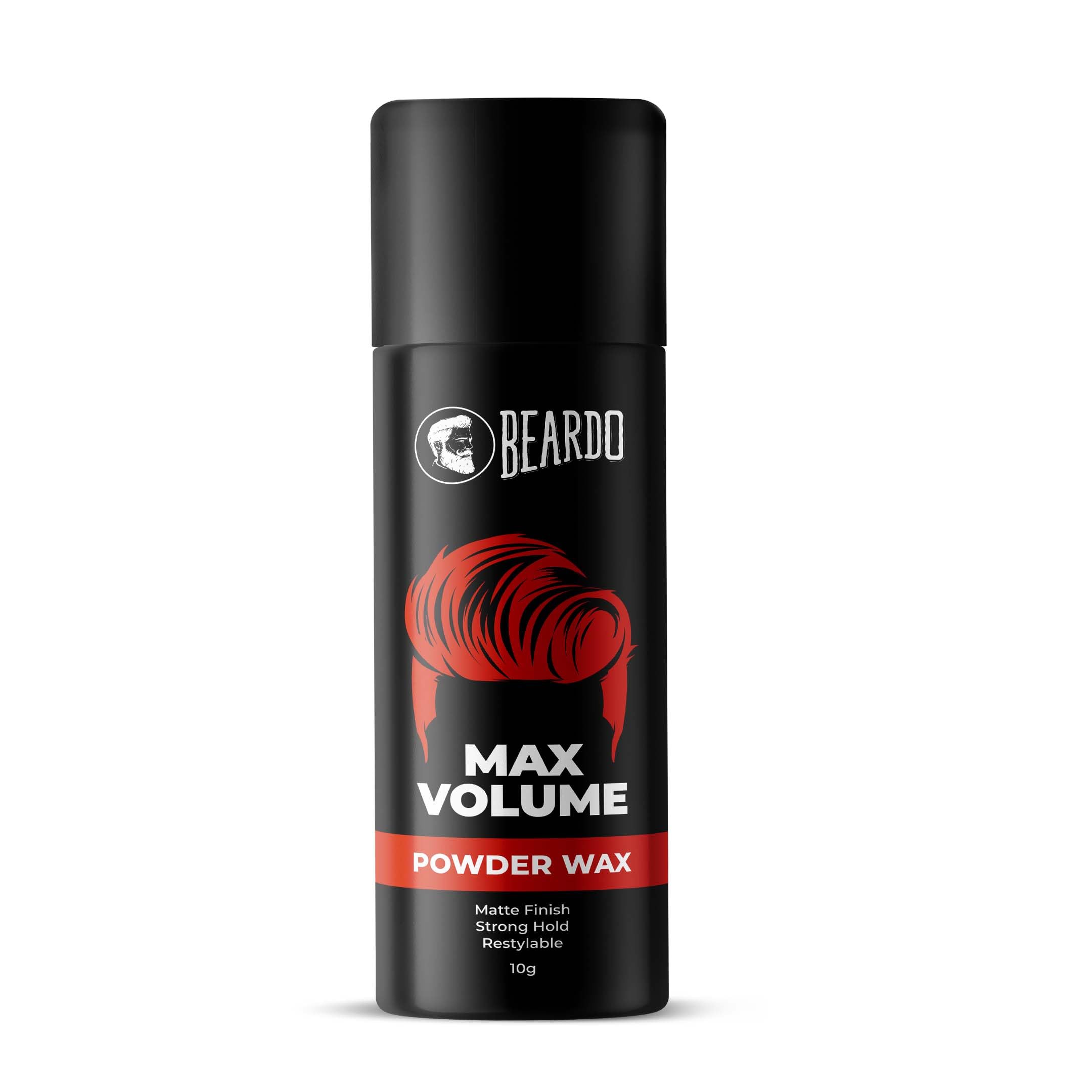 Beardo Max Volume Powder Wax, 10 gm | Powder Hair Wax Men | Hair Styling Wax for Matte Finish | Strong Hold & Restylable Hair Powder For Men | Hair Volumizing Powder Wax Superlight & Instant Volume